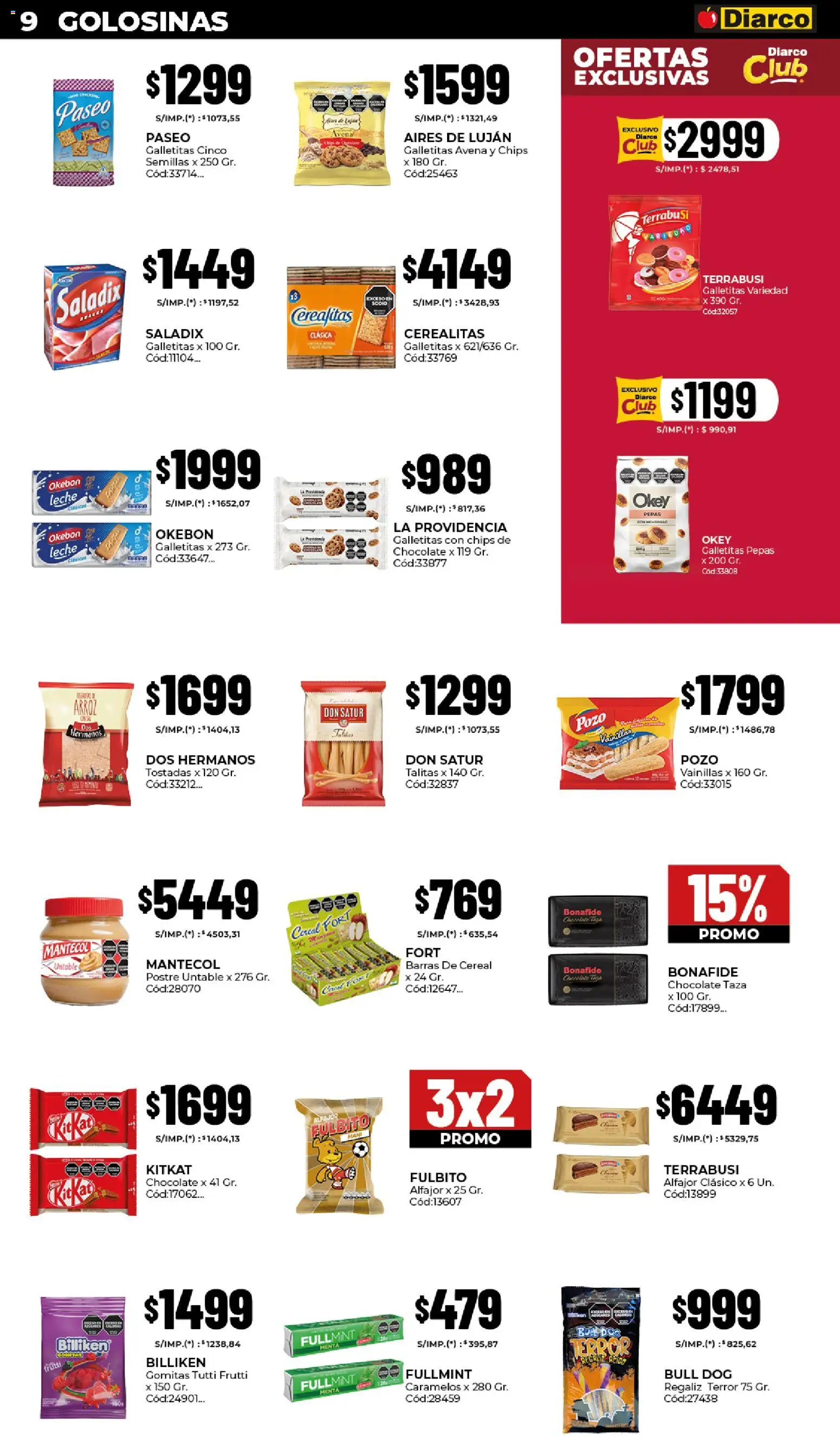 Diarco - Ofertas │ válido desde el 29.12.2025 | Página: 9 | Productos: Gomitas, Taza, Avena, Semillas