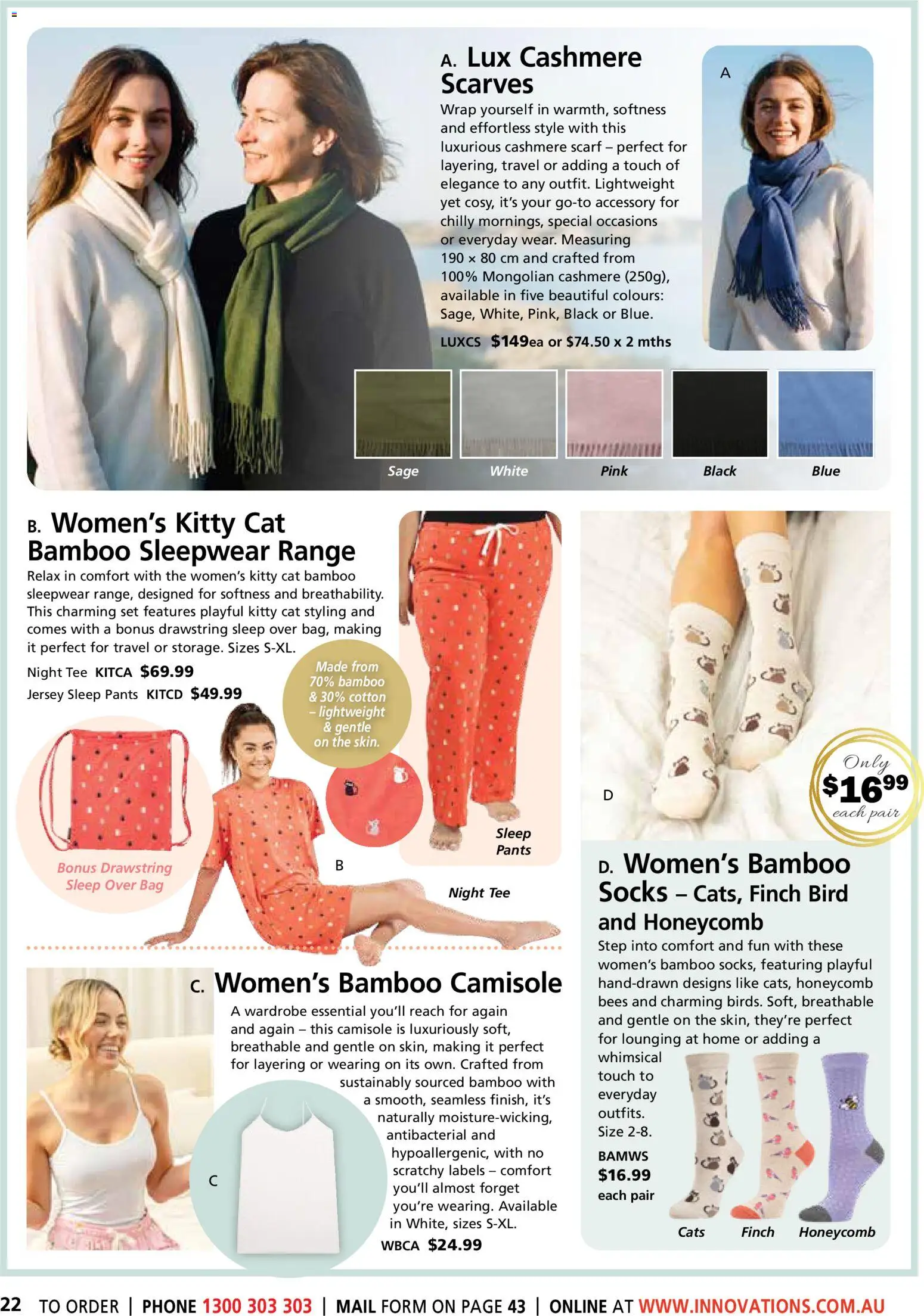 Innovations catalogue - valid from 26.03.2026 | Page: 22 | Products: Pants, Scarf, Phone, Wardrobe