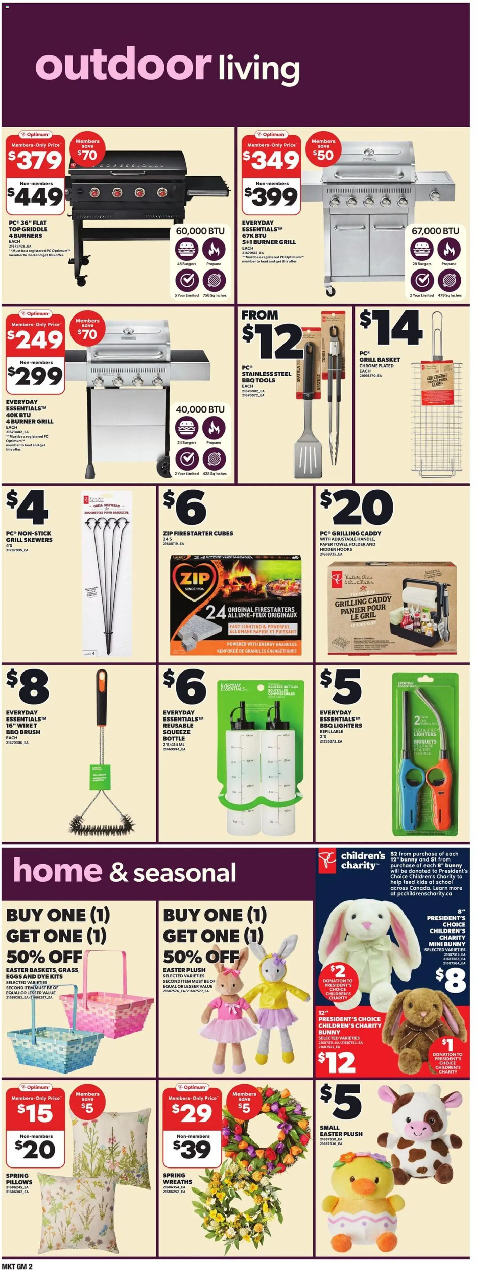 Loblaws flyer valid from 05.03.2026 | Page: 17 | Products: PC, Grill, Brush, Eggs