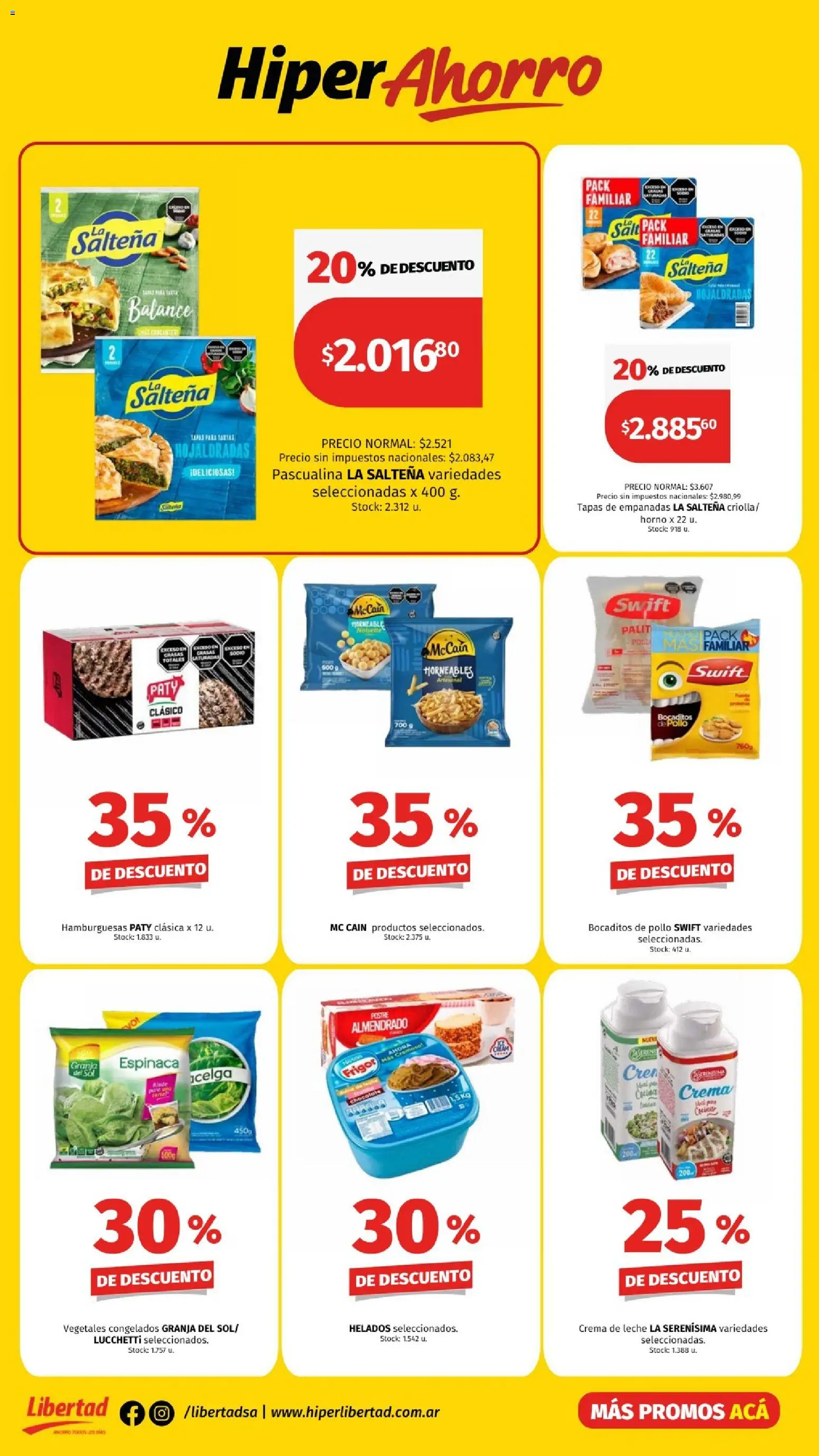 Hipermercado Libertad - Hiper ahorro │ válido desde el 05.02.2026 | Página: 3 | Productos: Horno, Pollo, Leche, Crema
