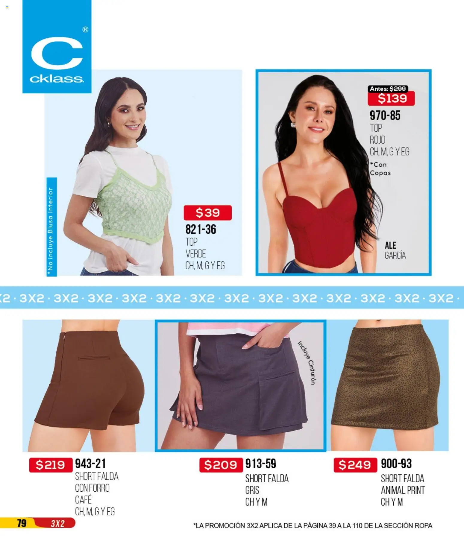 Nuevas ofertas de Cklass válidas en toda la República Mexicana desde el 14.04.2026. ¡Encuentra las mejores ofertas en Cklass catálogo 3X2 Digital Calzado! | Página: 217 | Productos: Blusa, Ropa, Falda, Short