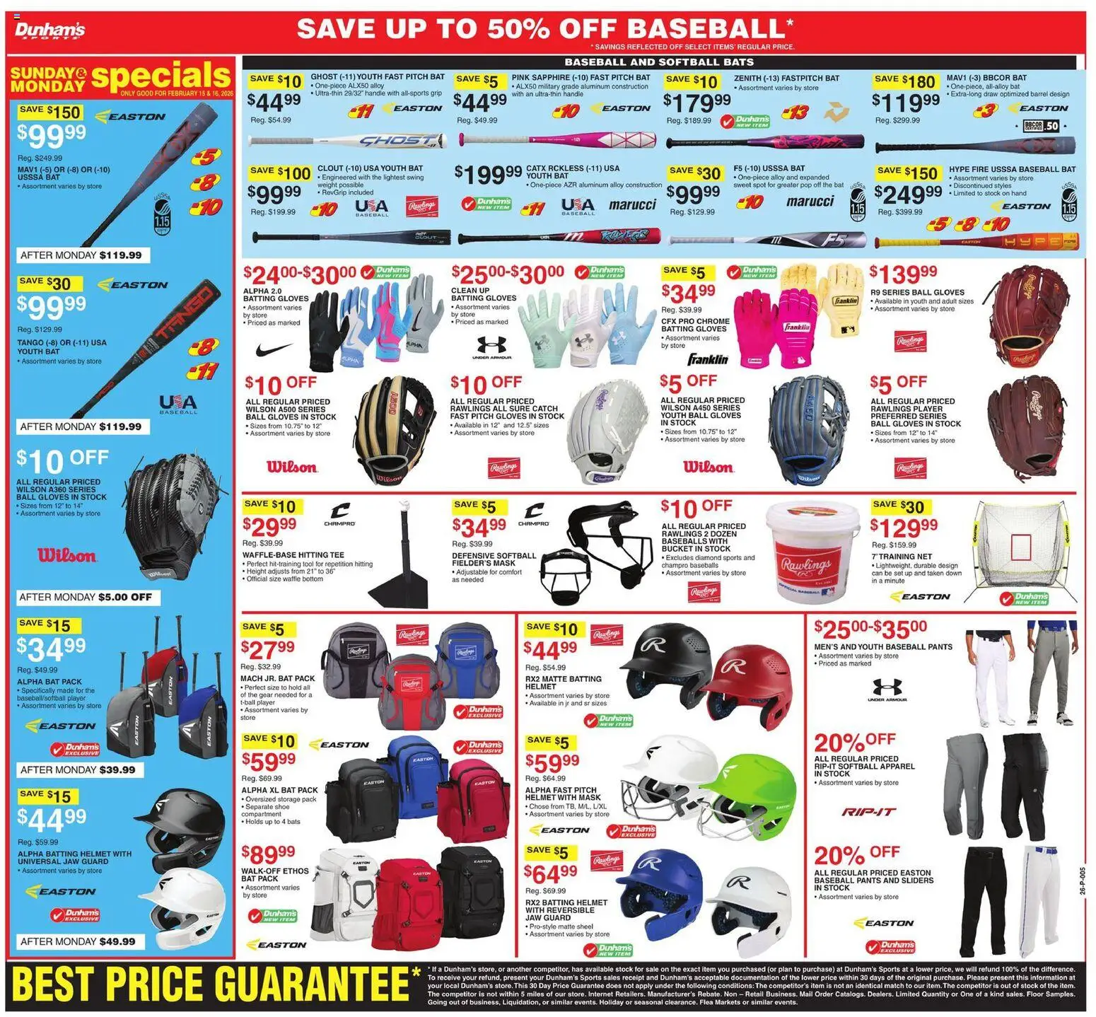 Dunham's Sports Weekly Ad - valid from 14.02.2026 | Page: 9 | Products: Mask, Gloves, Player, Weight