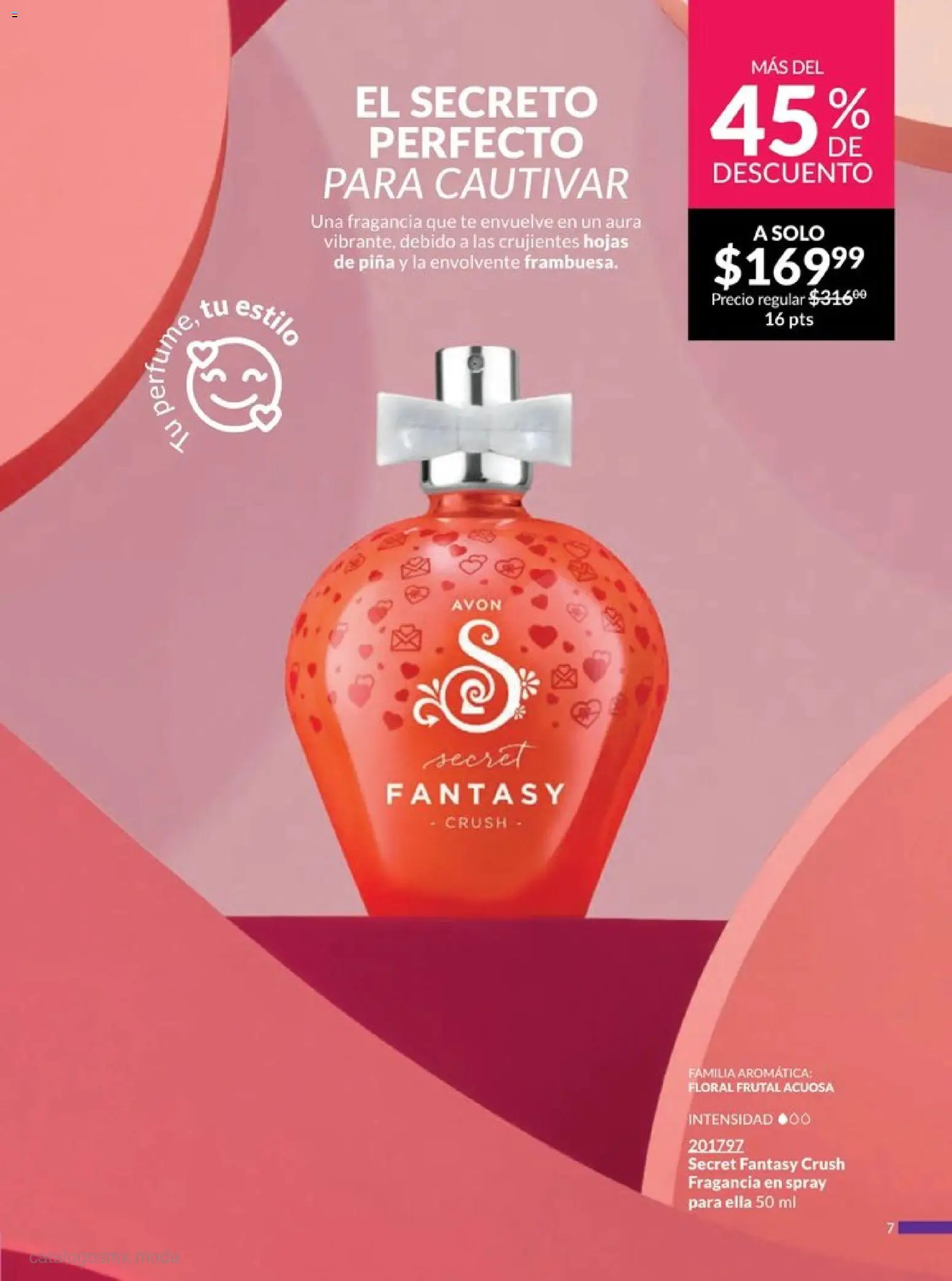 Nuevas ofertas de AVON válidas en toda la República Mexicana desde el 20.12.2025. ¡Encuentra las mejores ofertas en AVON campaña 1 2026! | Página: 11 | Productos: Piña, Té, Perfume, Fragancia