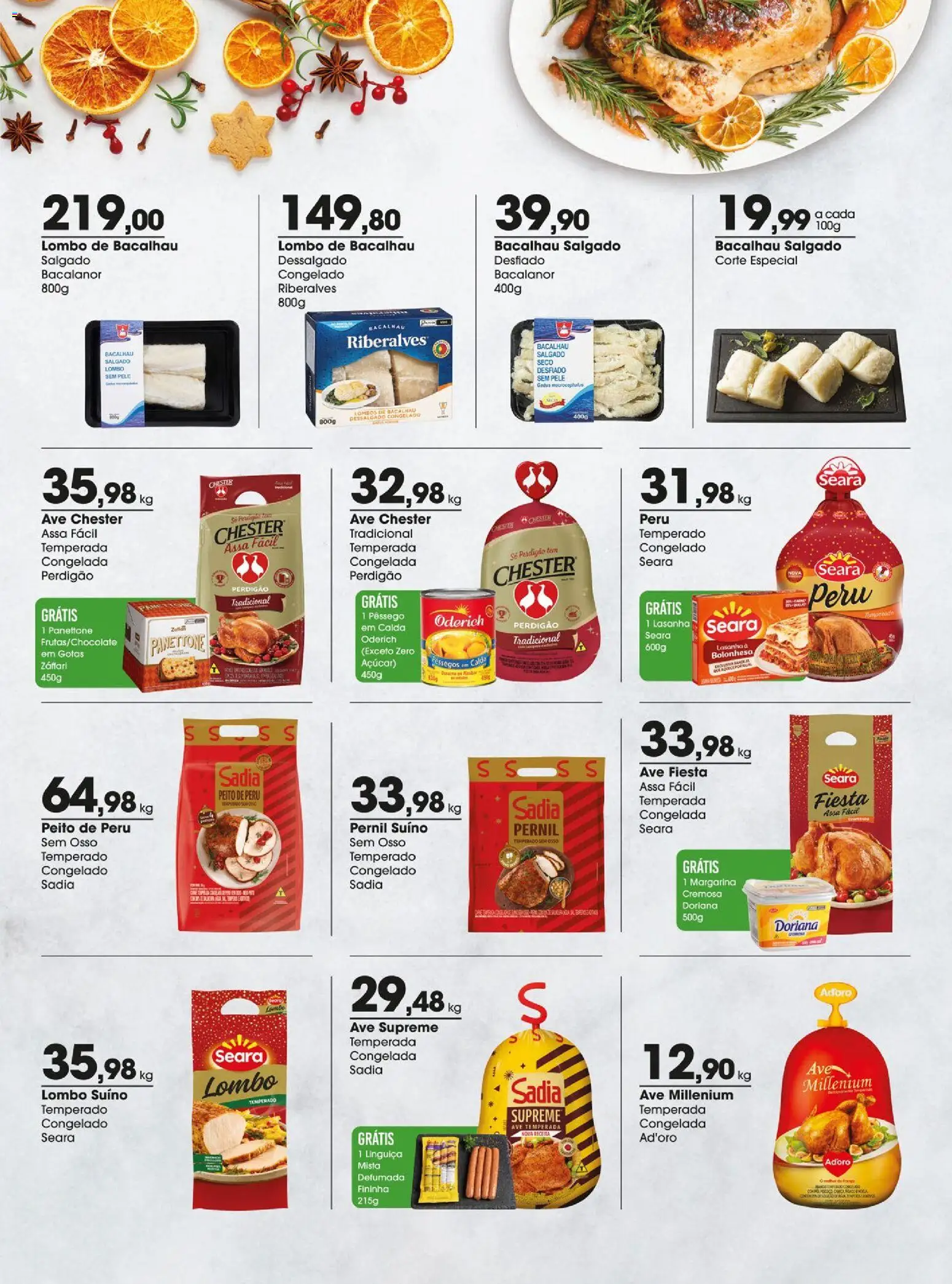 Zaffari Folheto - válido de 16.12.2025 | Página: 15 | Produtos: Pêssego, Peito de peru, Lasanha, Açúcar