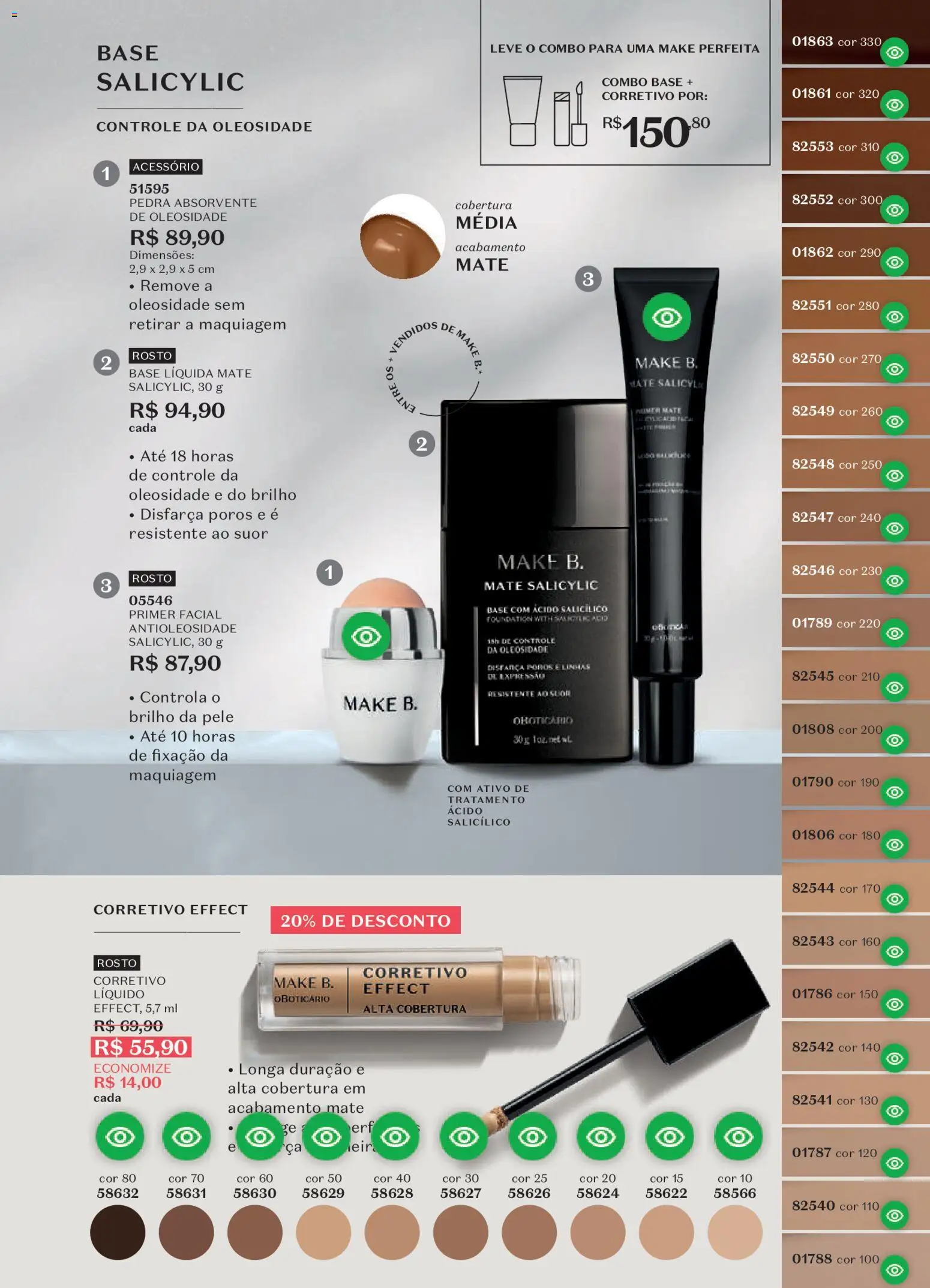 O Boticário Folheto - válido de 23.03.2026 | Página: 118 | Produtos: Maquiagem, Base, Absorvente, Primer