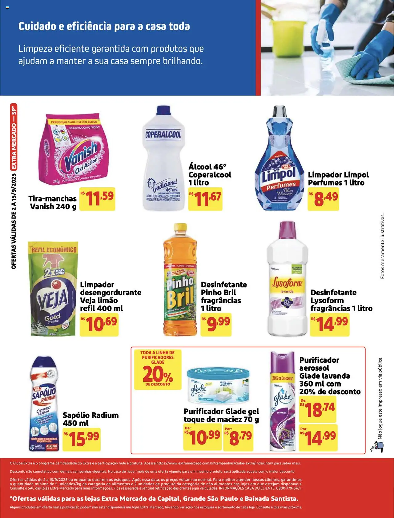 Extra Folheto - válido de 02.09.2025 | Página: 2 | Produtos: Cloro, Desengordurante, Refresco, Desinfetante