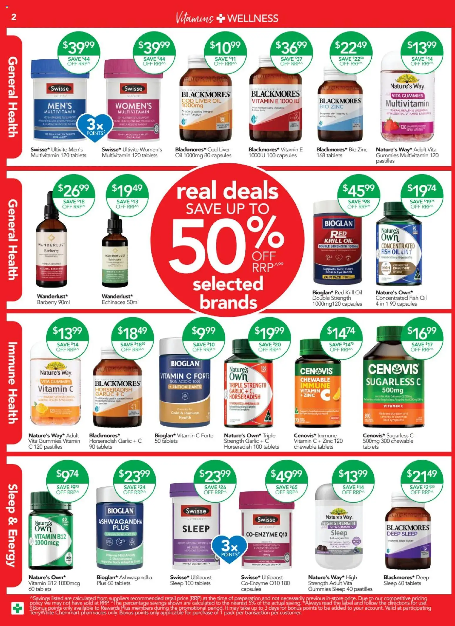 Terry White catalogue - valid from 26.03.2026 | Page: 2 | Products: Oil, Fish, Garlic, Multivitamin