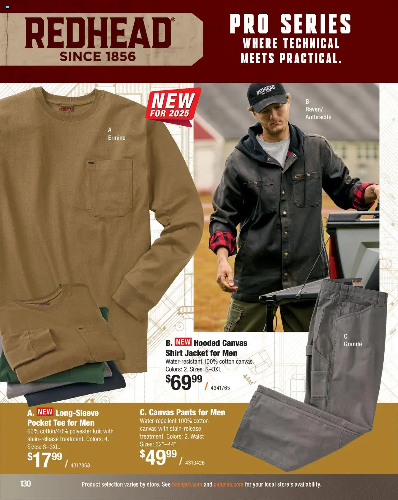Cabela's Hunting Master 25 - valid from 11.08.2025 | Page: 130 | Products: Canvas, Shirt, Jacket, Pants