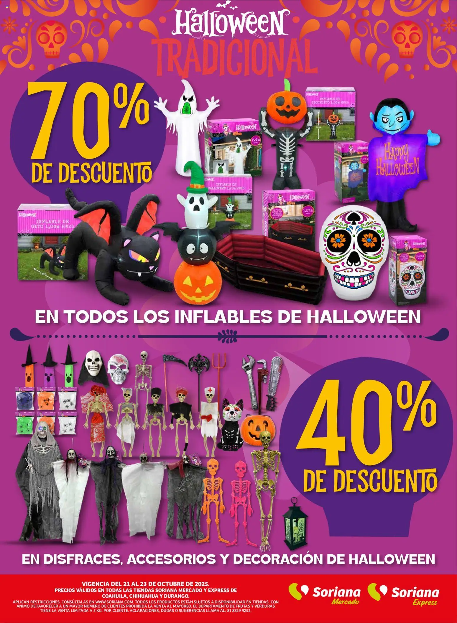 Nuevas ofertas de Soriana válidas en toda la República Mexicana desde el 22.10.2025. ¡Encuentra las mejores ofertas en Soriana - Frescos del Mandado Mercado: Coah, Chih y Dur! | Página: 4