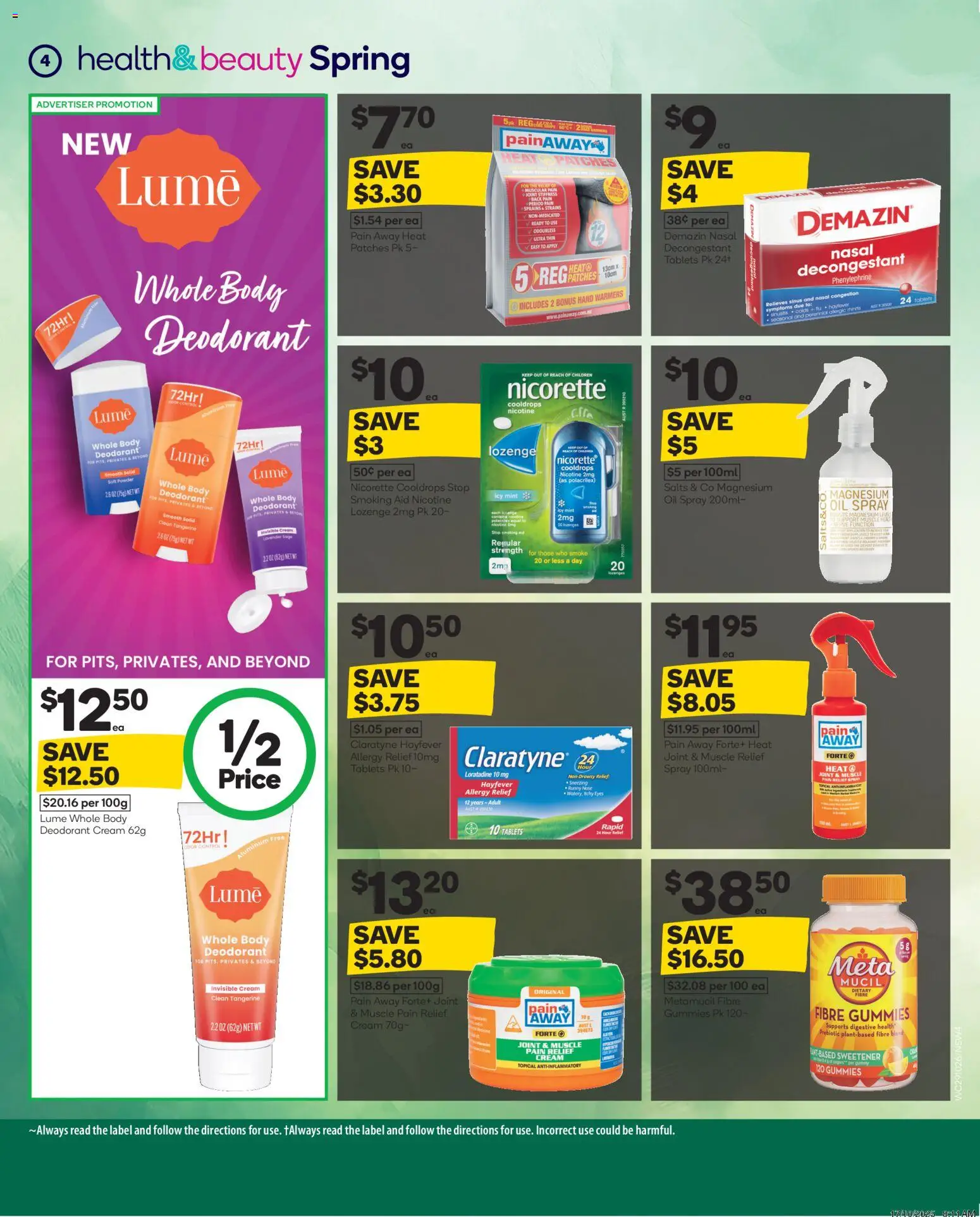 Woolworths catalogue - valid from 29.10.2025 | Page: 5 | Products: Powder, Oil, Runny nose, Tablets