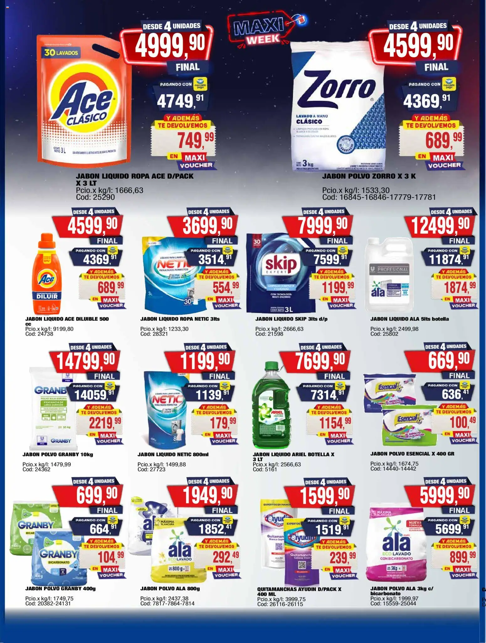 Maxiconsumo ofertas │ válido desde el 10.11.2025 | Página: 32 | Productos: Polvo, Jabón líquido, Quitamanchas, Té