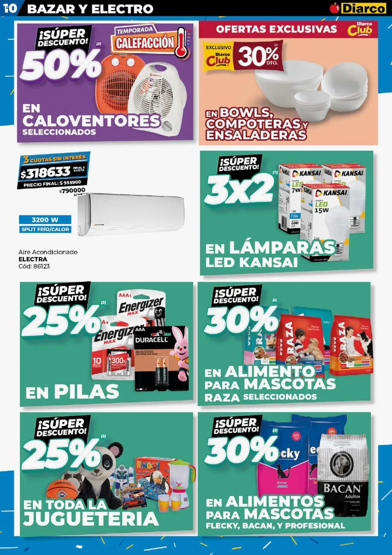Diarco - Ofertas Pueblo Interior │ válido desde el 15.09.2025 | Página: 10 | Productos: Aire acondicionado, Pilas, Leche