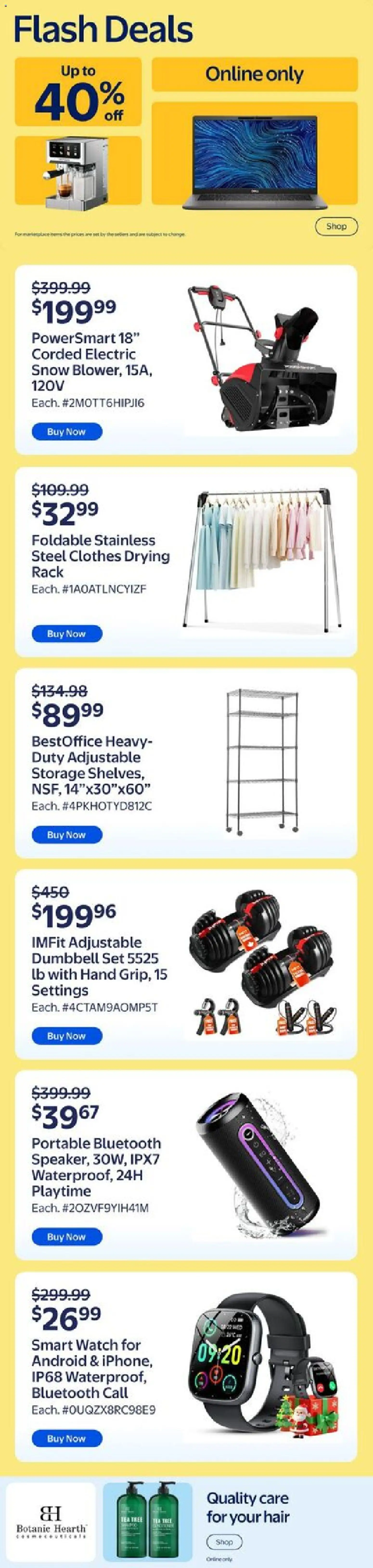 Walmart flyer valid from 22.01.2026 | Page: 7 | Products: Tea, Watch, Clothes