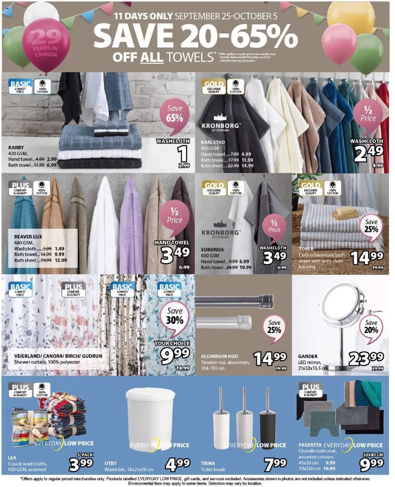 JYSK flyer valid from 25.09.2025 | Page: 30 | Products: Brush, Bath, Shower
