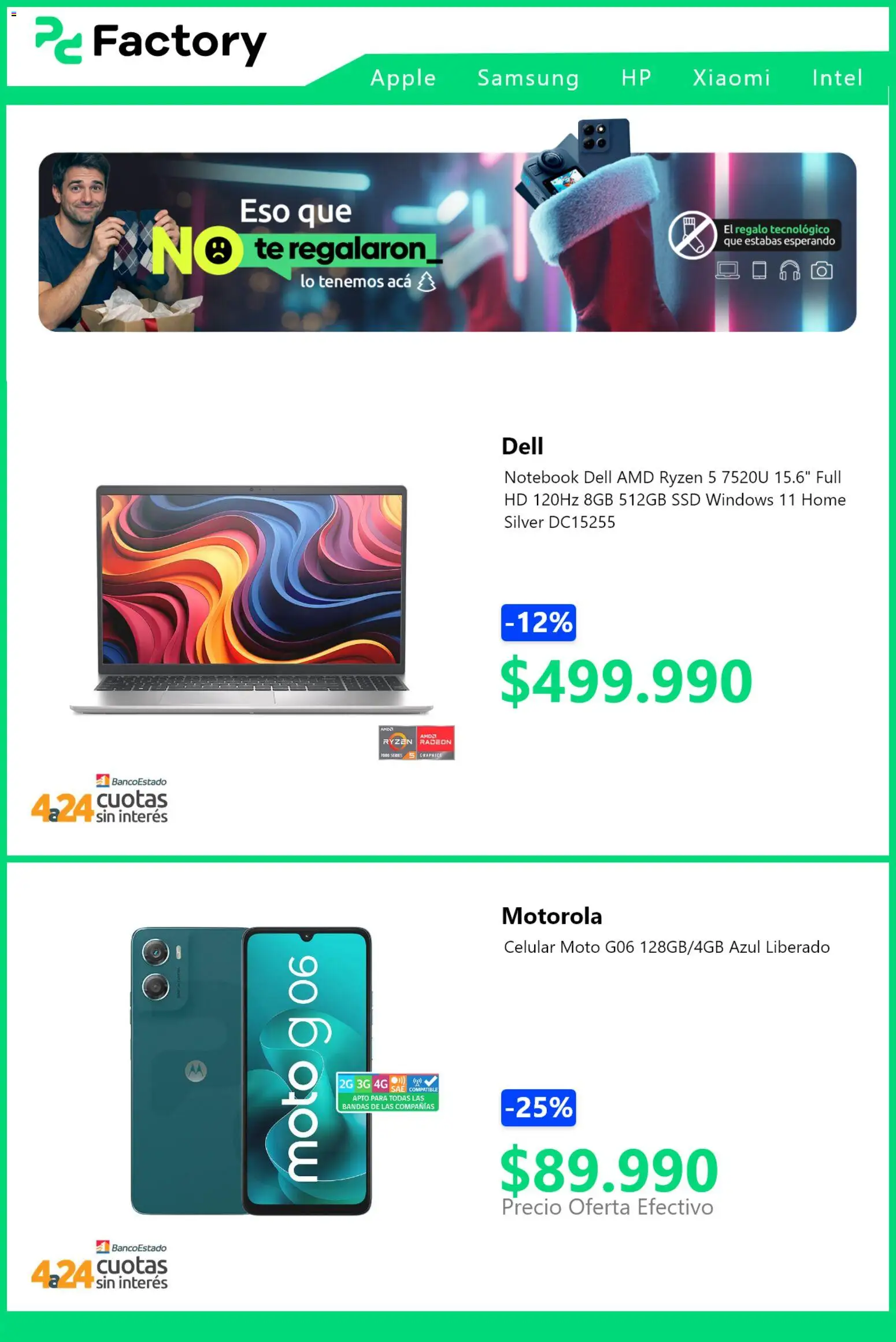 PC Factory ofertas  │ válido desde el 29.12.2025 | Página: 5 | Productos: Notebook, Té