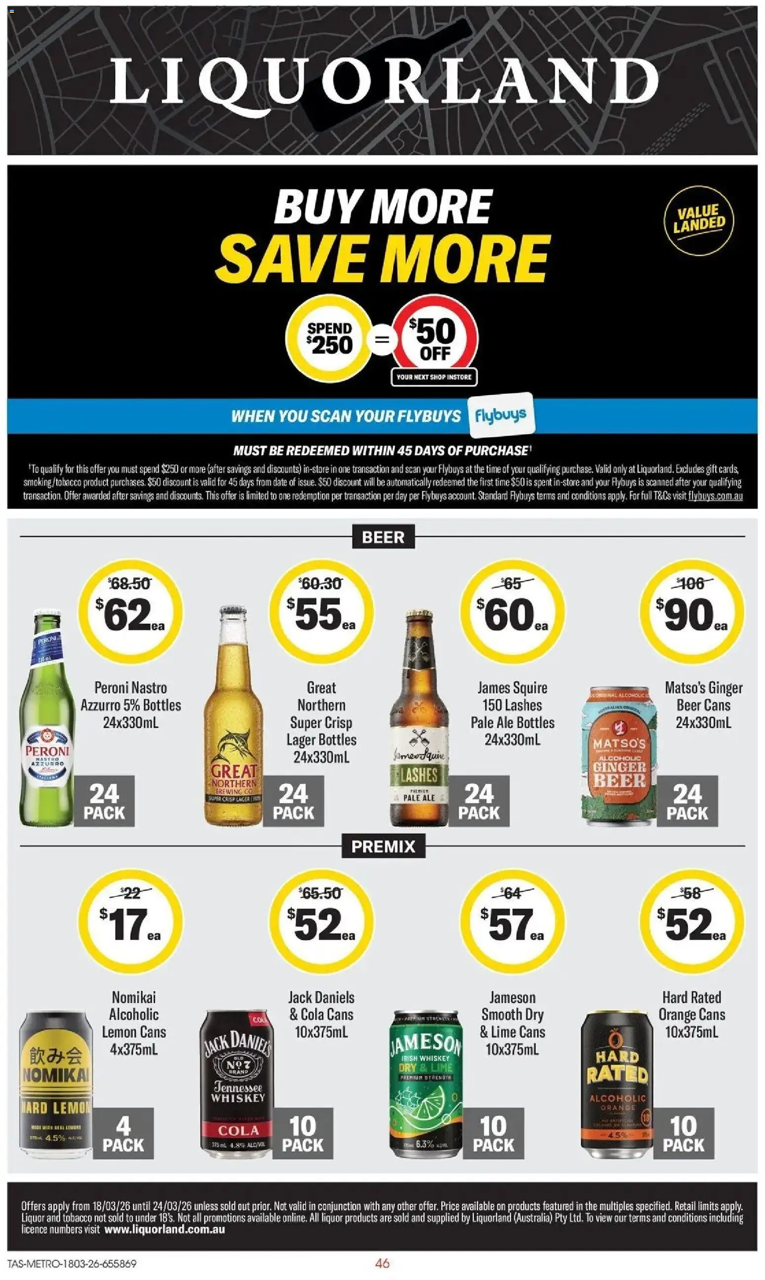 Coles catalogue - valid from 18.03.2026 | Page: 46 | Products: Ginger, Whiskey, Lemon, Lime