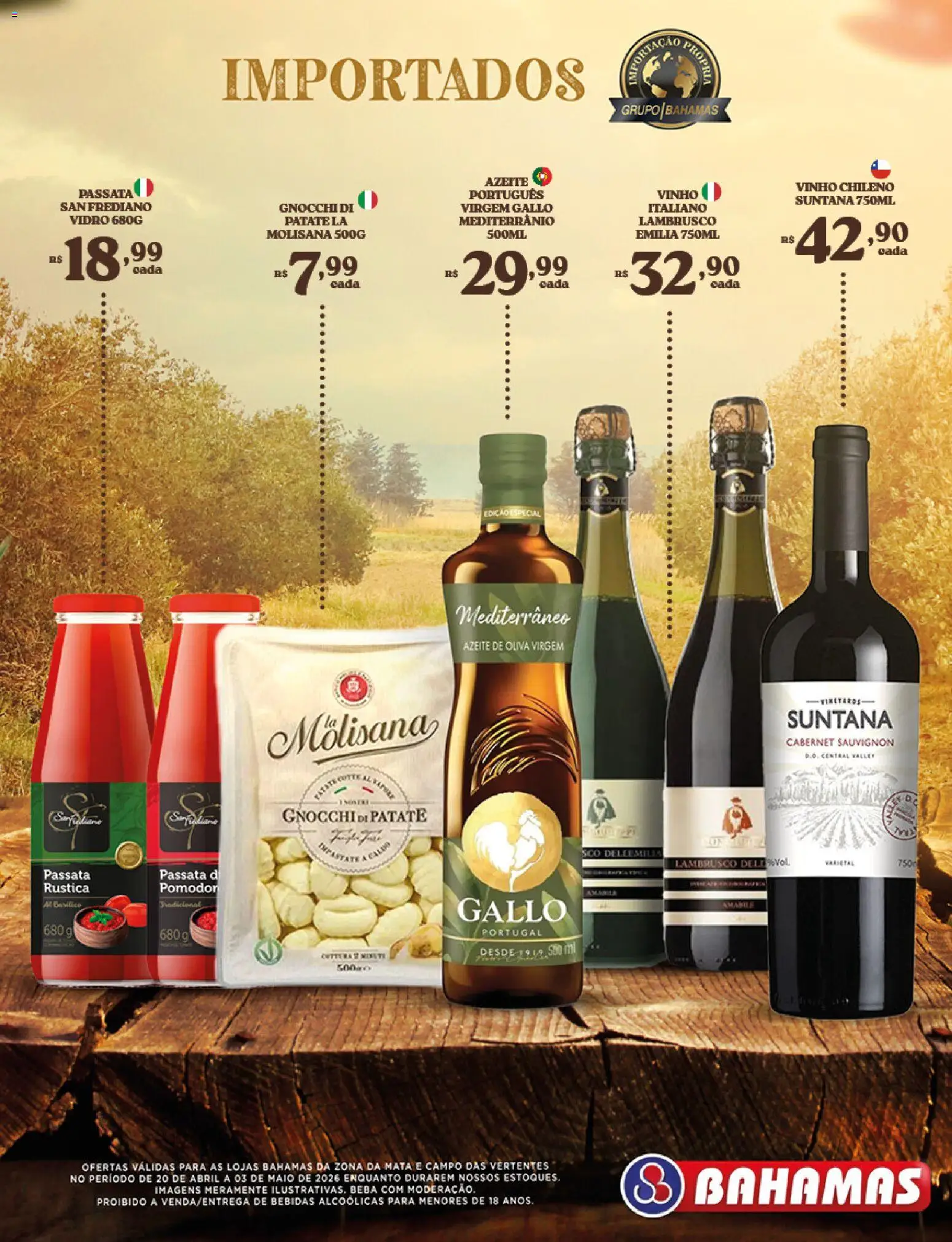 Bahamas Supermercados Folheto - válido de 20.04.2026 | Página: 5 | Produtos: Maiô, Vinho, Azeite