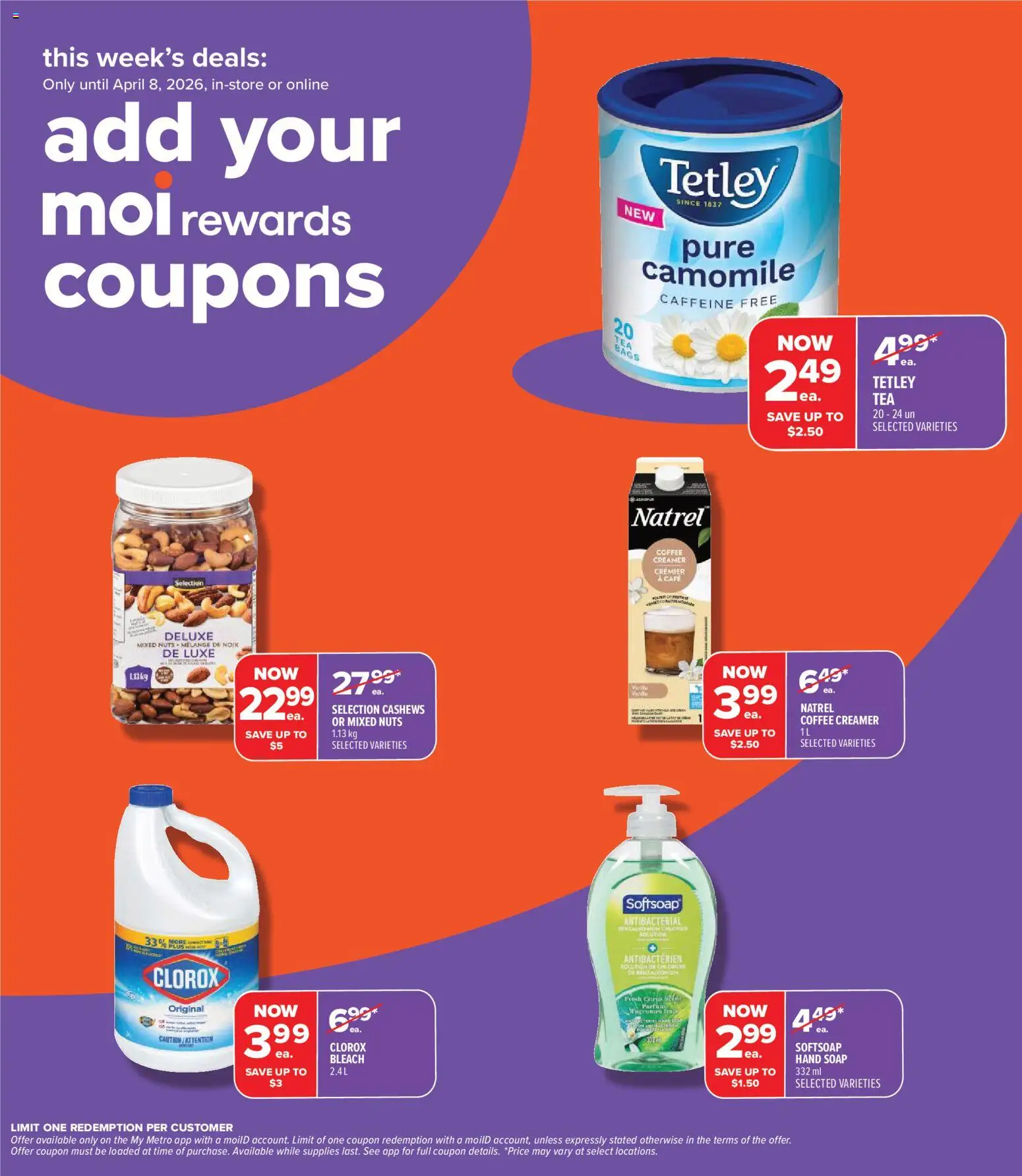 Metro flyer valid from 02.04.2026 | Page: 6 | Products: Nuts, Soap, Coffee