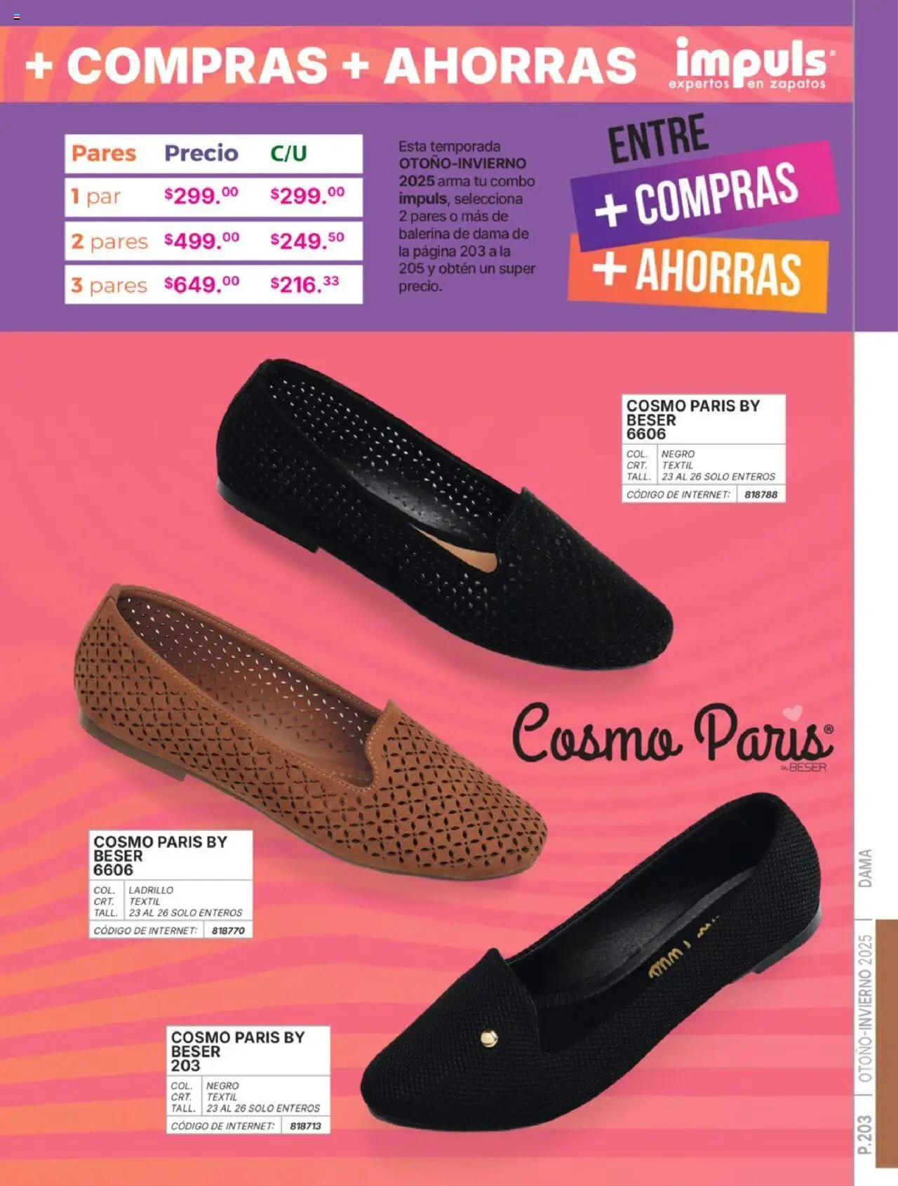 Nuevas ofertas de Impuls válidas en toda la República Mexicana desde el 07.07.2025. ¡Encuentra las mejores ofertas en Impuls catálogo Dama Otoño-Invierno 2025! | Página: 205 | Productos: Zapatos, Ladrillo