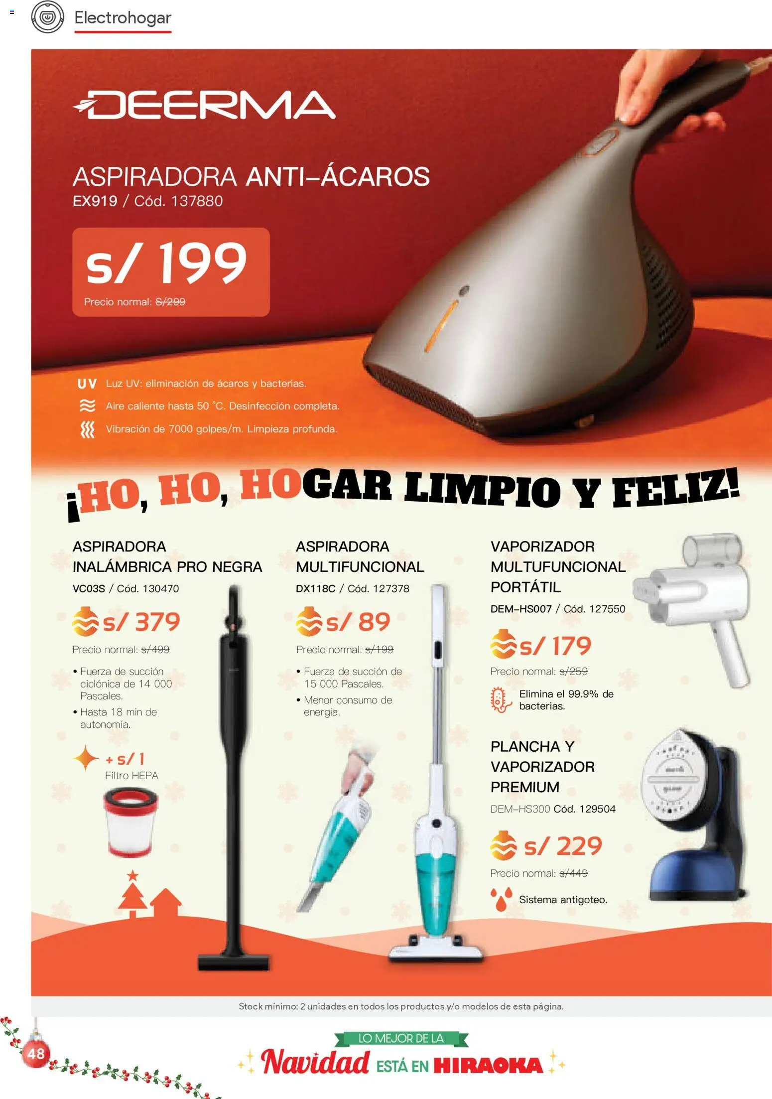 Catálogo Hiraoka válido desde 06.12.2025 | Página: 48 | Productos: Aspiradora