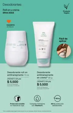 Vista previa Catálogo Natura Ciclo 1/2026 válido desde el 04.12.2025 | Página: 215 | Productos: Desodorante, Antitranspirante, Crema