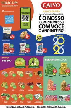 Calvo Atacadista - Ofertas da semana - Pré-Visualização do folheto da loja Calvo Atacadista, válido de 02.01.2026