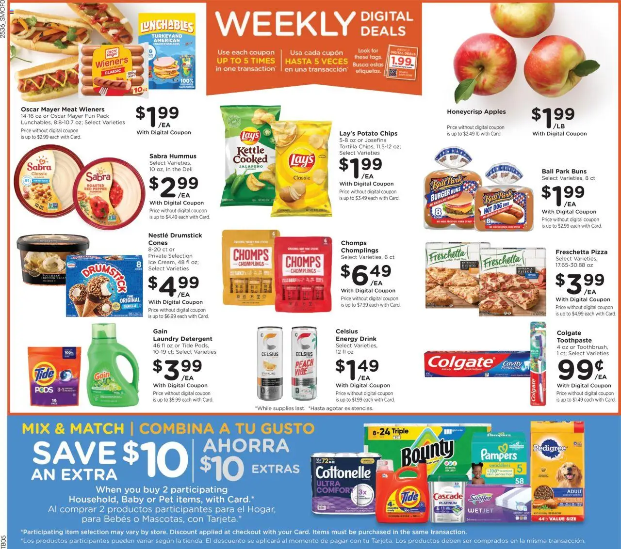 Smith's Weekly Ad - valid from 08.10.2025 | Page: 6 | Products: Apples, Toothpaste, Pepper, Peach