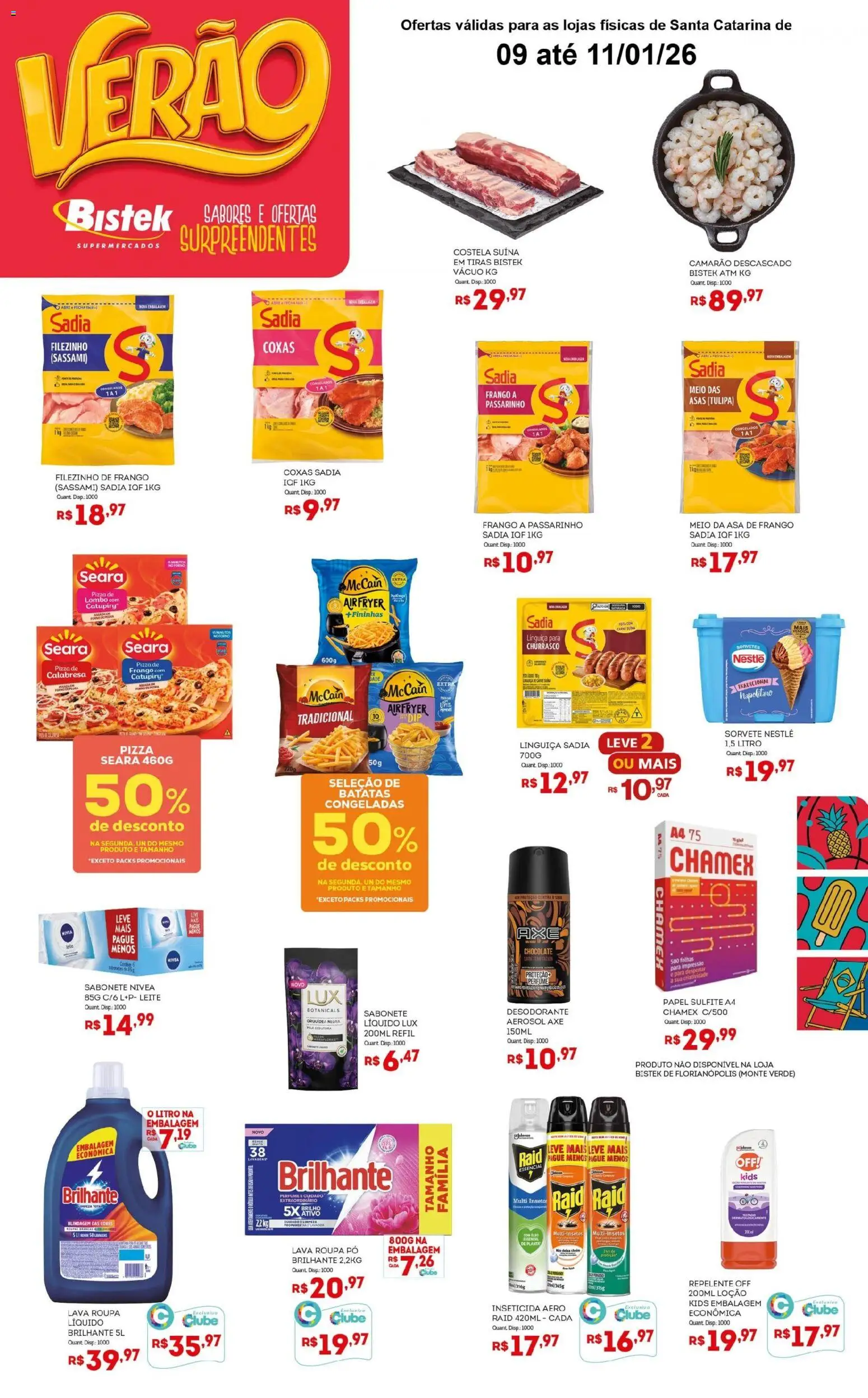 Bistek Supermercados Folheto - válido de 09.01.2026 | Página: 2 | Produtos: Perfume, Desodorante, Asa de frango, Catupiry