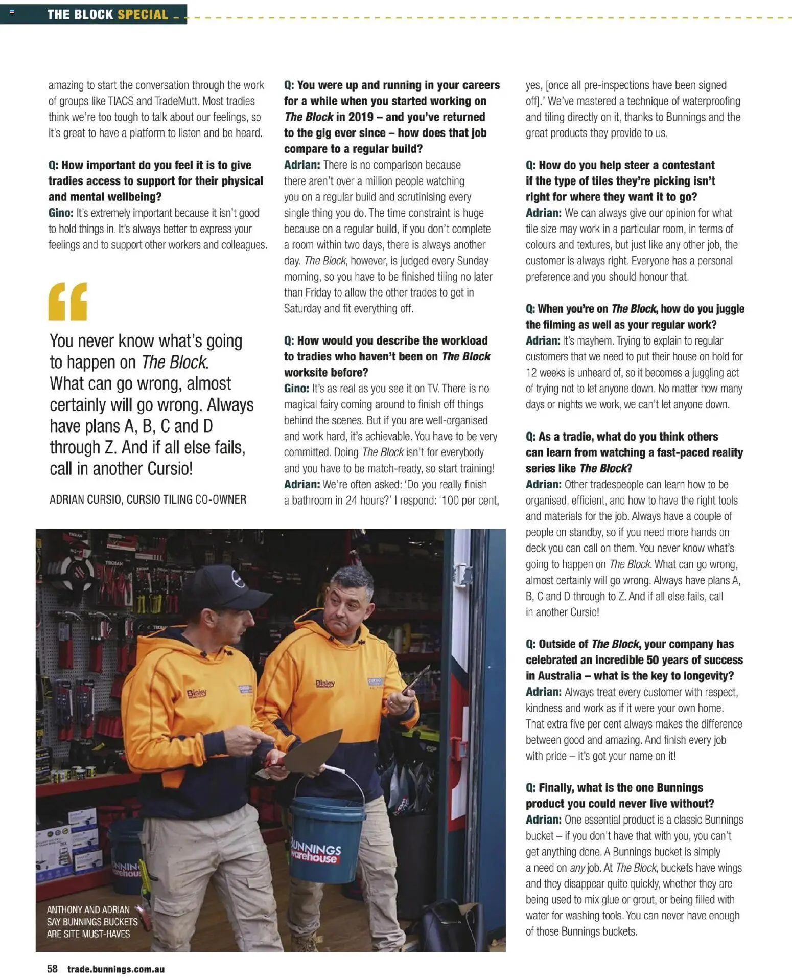 Bunnings Warehouse catalogue - valid from 01.11.2025 | Page: 58 | Products: Bucket, Water, Glue, Bathroom