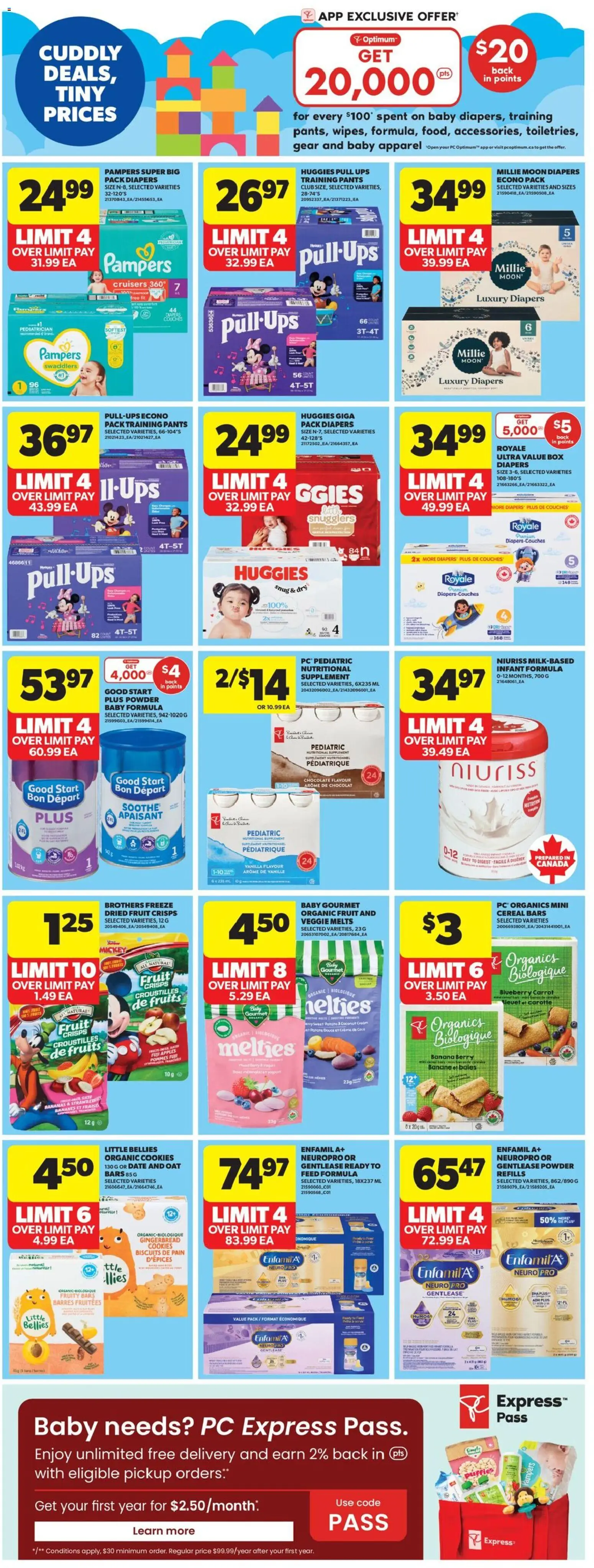 Real Canadian Superstore flyer valid from 19.02.2026 | Page: 26 | Products: Cookies, Box, Pants, Apples