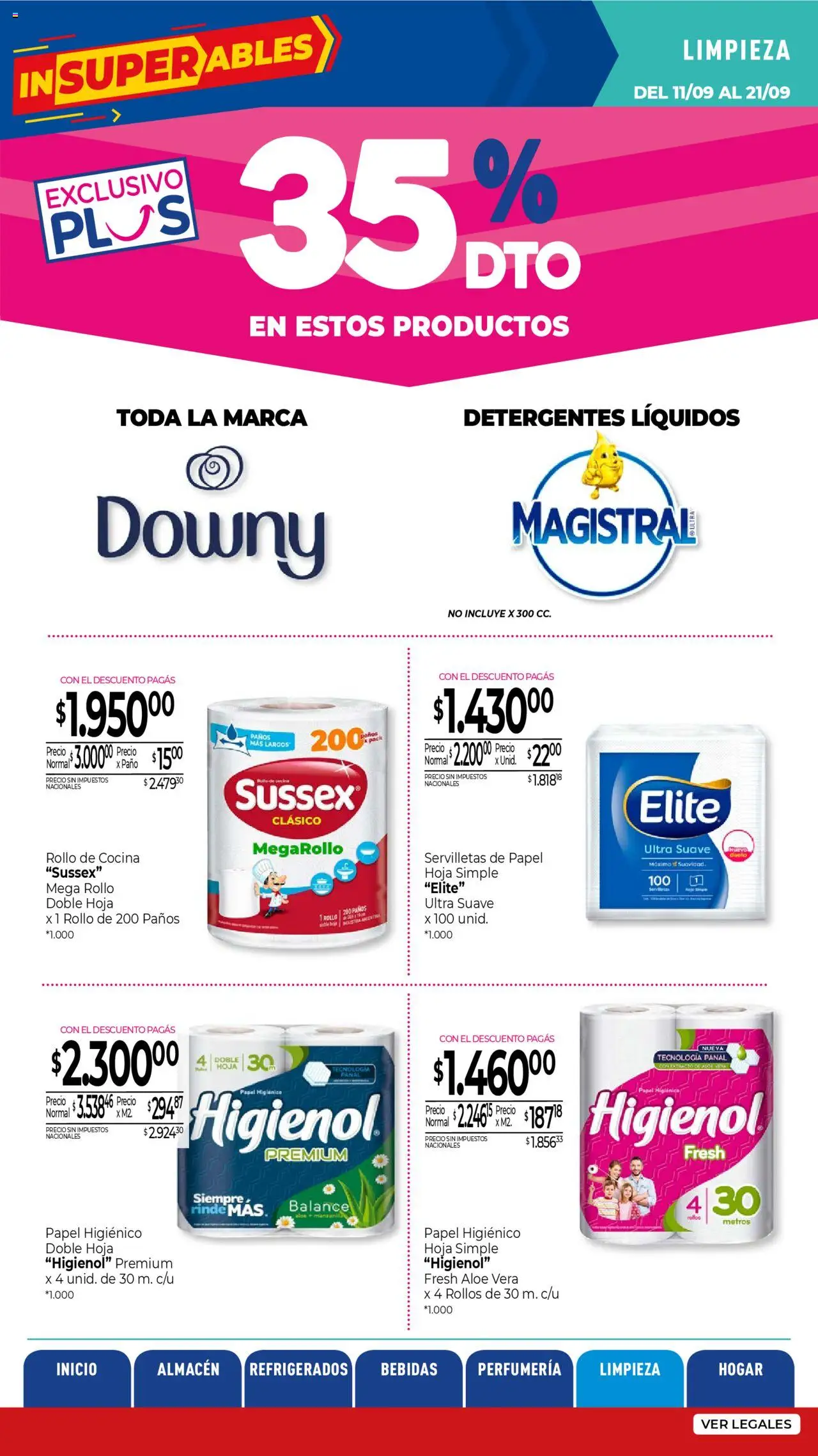 La Anonima - Insuperables │ válido desde el 11.09.2025 | Página: 30 | Productos: Papel higiénico, Cocina, Servilletas