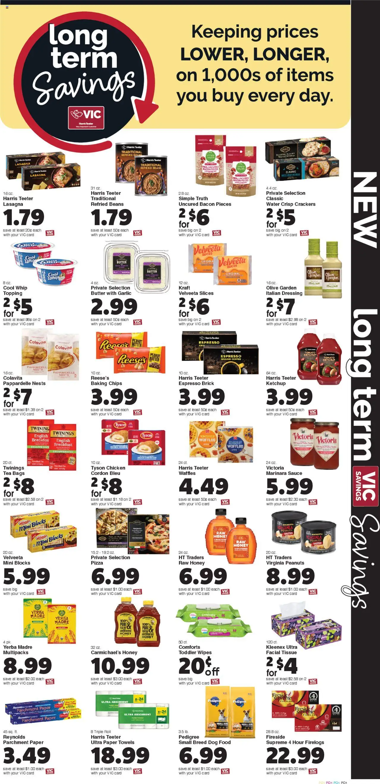 Harris Teeter Weekly Ad - valid from 15.10.2025 | Page: 7 | Products: Dog Food, Coffee, Pizza, Water