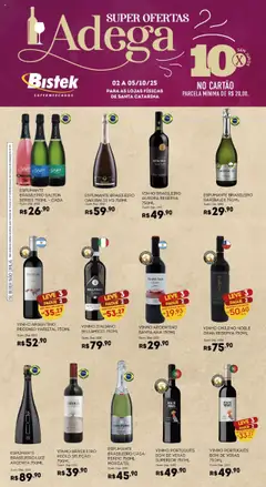 Bistek Supermercados - Ofertas Adega - Pré-Visualização do folheto da loja Bistek Supermercados, válido de 02.10.2025