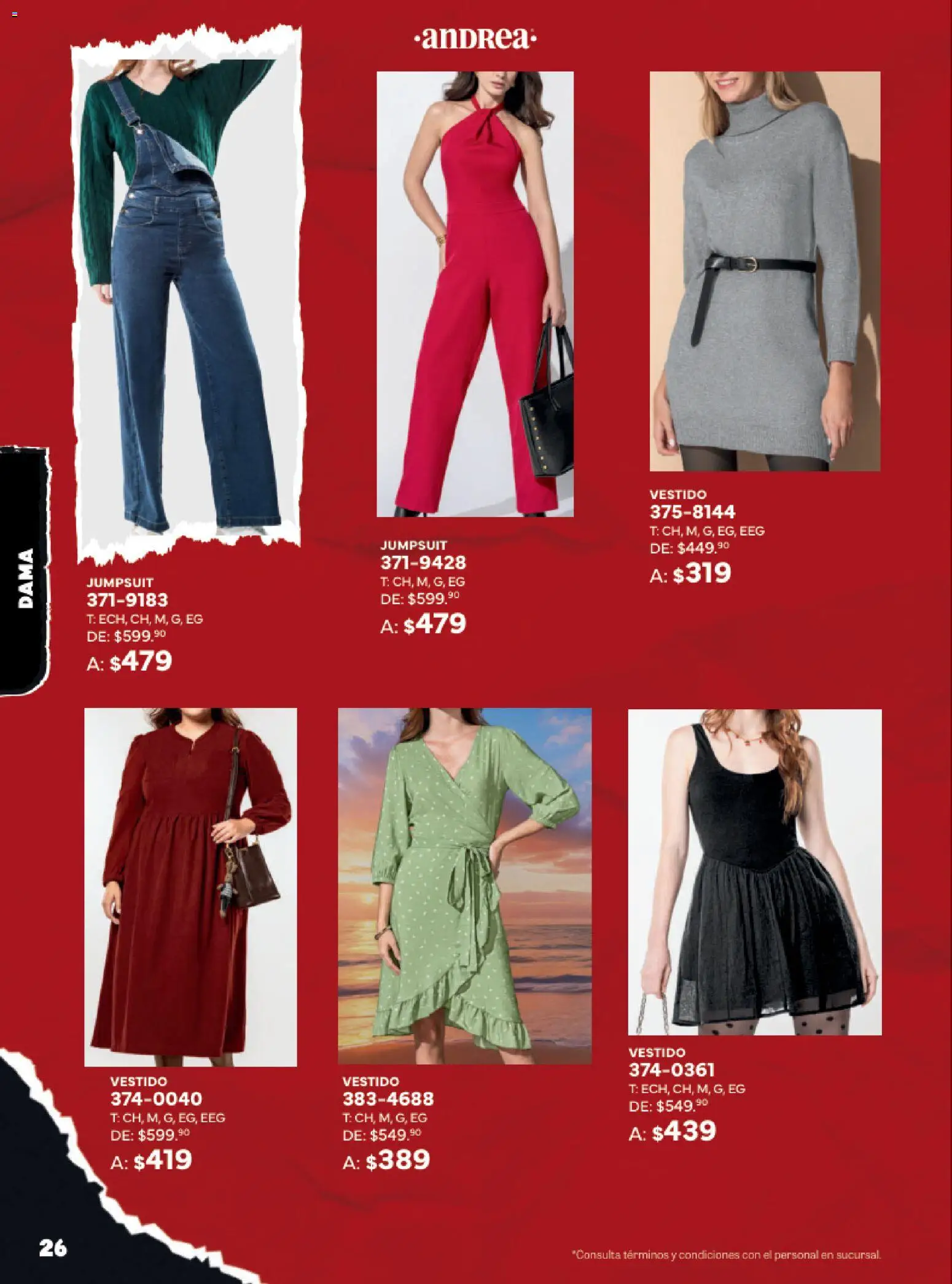 Nuevas ofertas de Andrea válidas en toda la República Mexicana desde el 02.11.2025. ¡Encuentra las mejores ofertas en Andrea Buen Fin ! | Página: 26 | Productos: Vestido