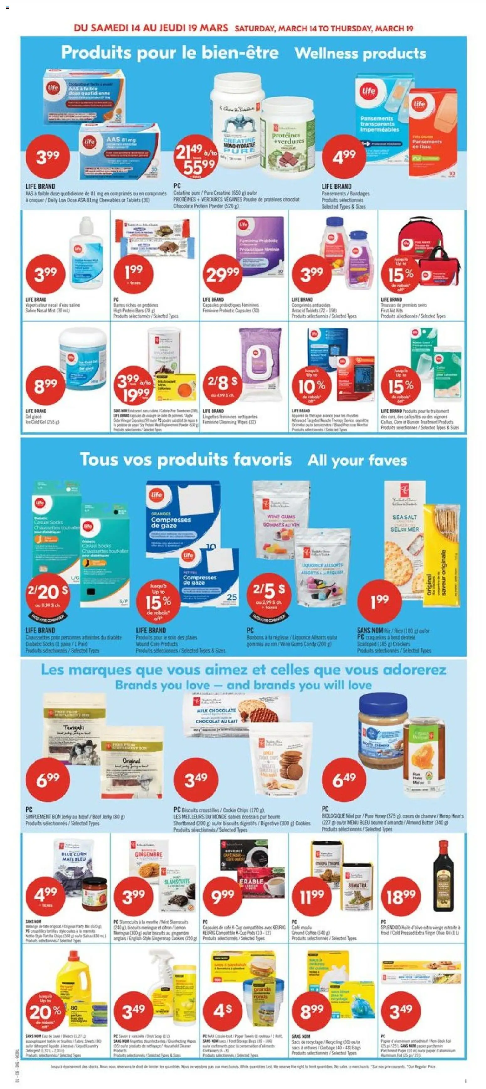Pharmaprix flyer valid from 13.03.2026 | Page: 14 | Products: Chips, PC, Milk, Socks