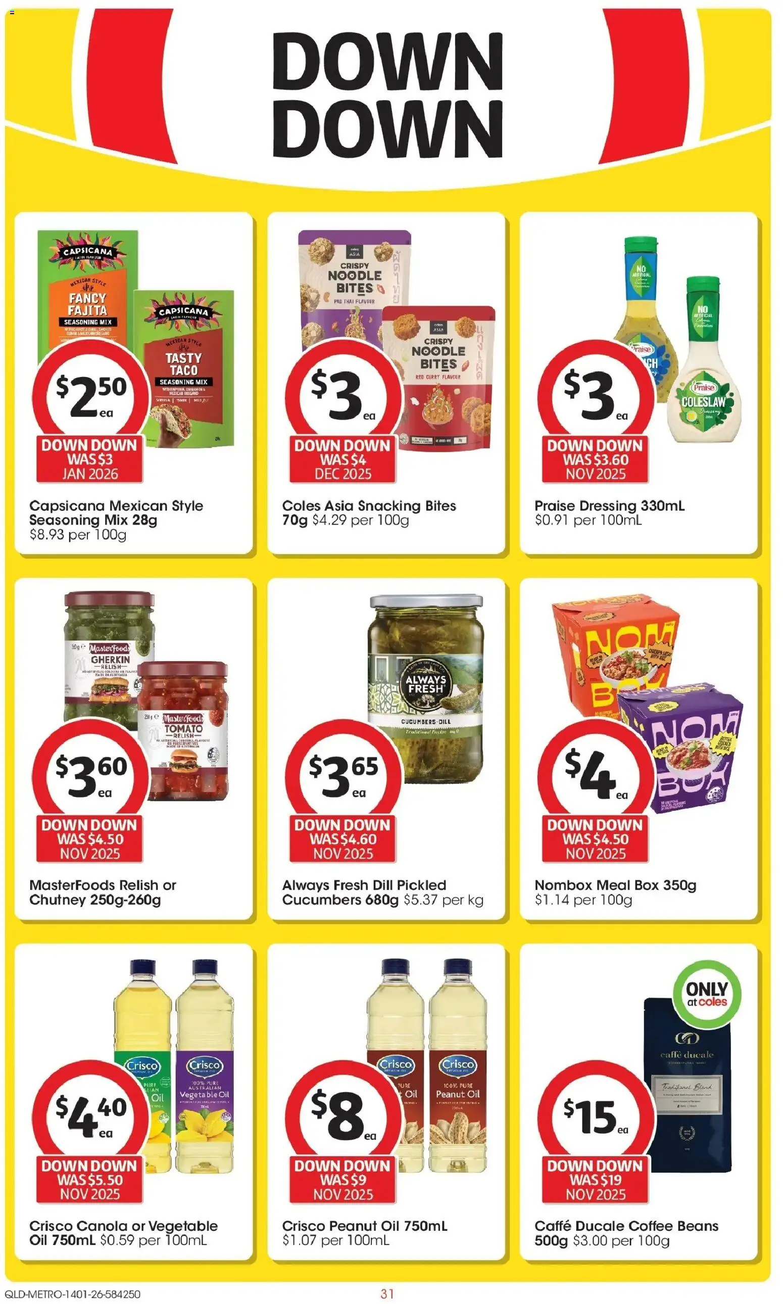 Coles catalogue - valid from 14.01.2026 | Page: 31 | Products: Box, Curry, Coffee, Dill