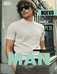 Vista previa de Price Shoes catálogo Man, nuevo folleto de la tienda, válido en México a partir del 03.04.2026