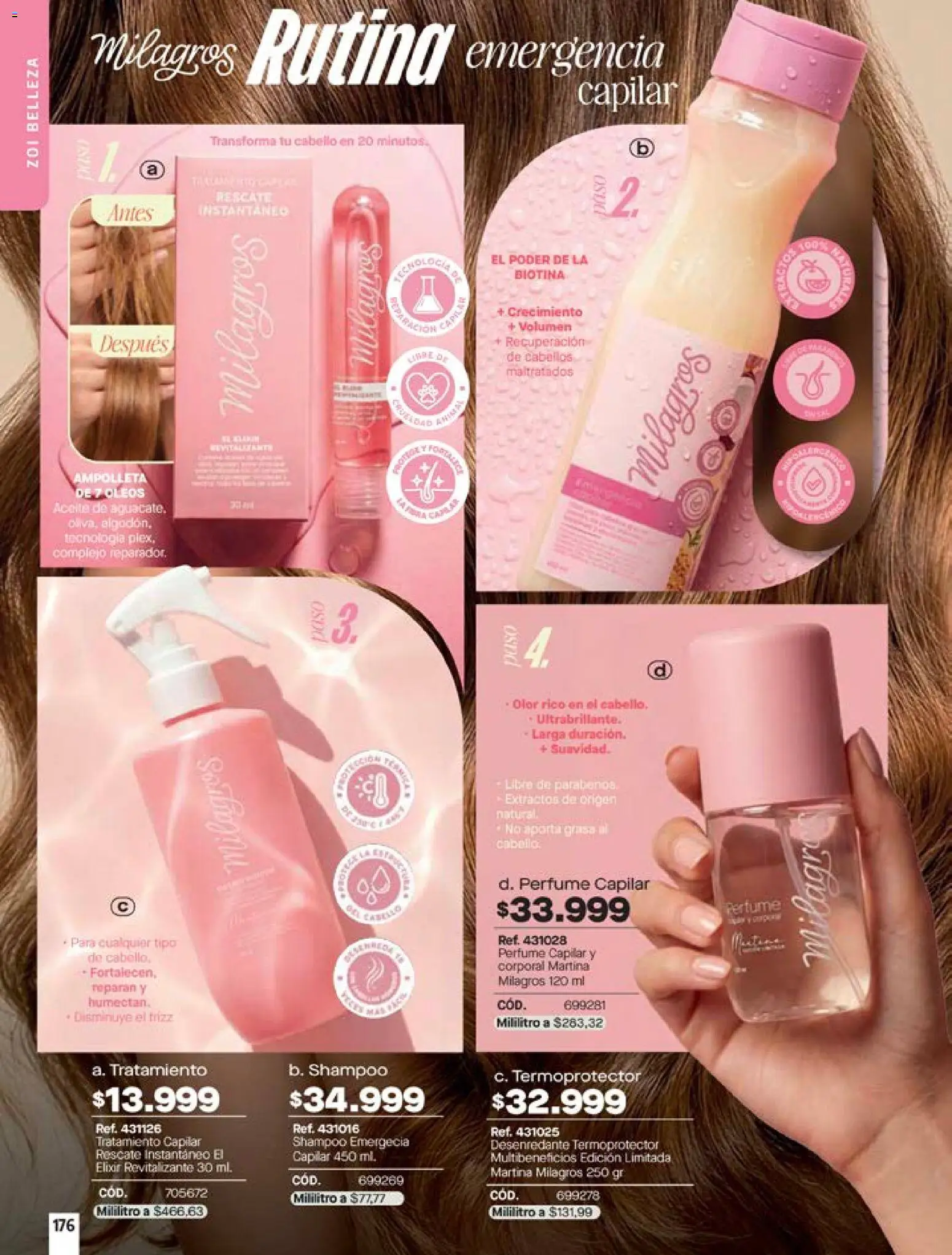 Pacifika revista - valida desde el 24.04.2026 | Página: 176 | Productos: Shampoo, Perfume, Aceite