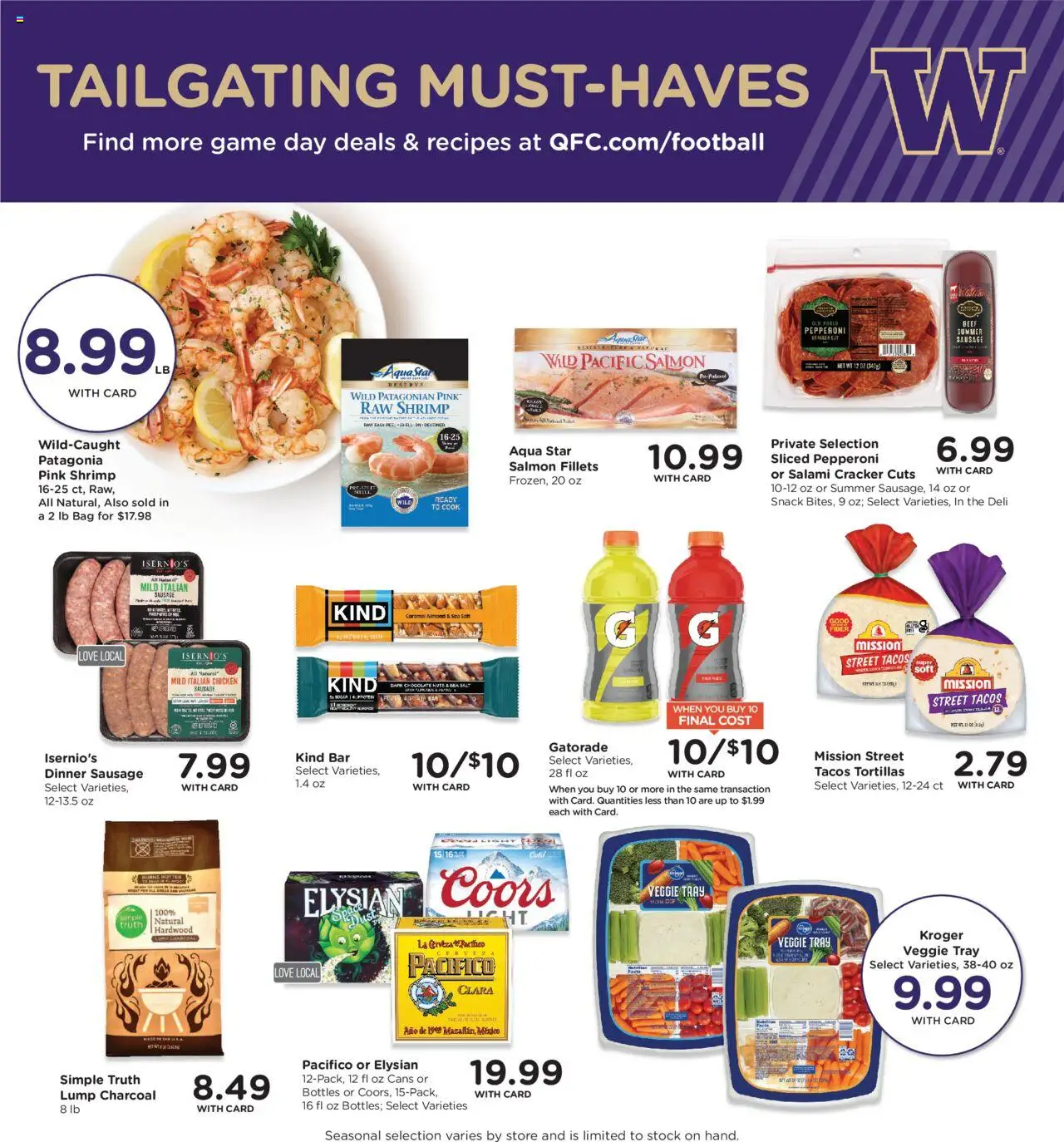 QFC Weekly Ad - valid from 08.10.2025 | Page: 7 | Products: Chocolate, Salami, Salt, Sausage
