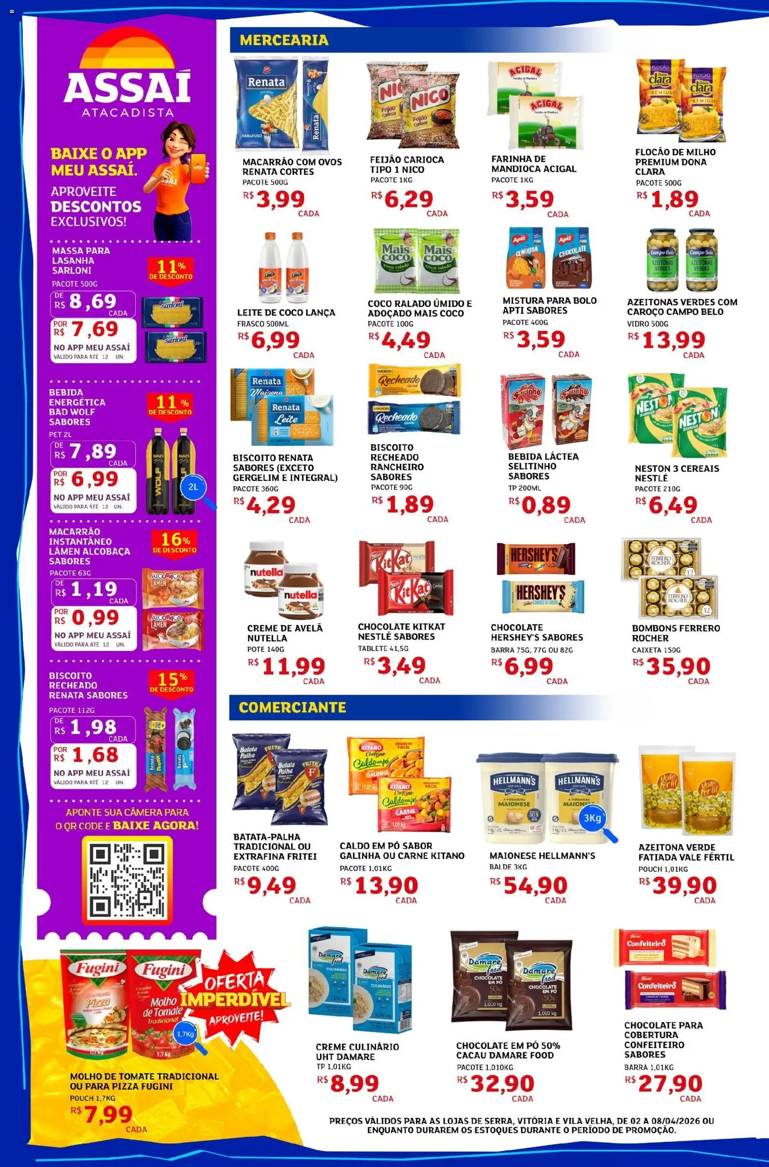 Assaí Atacadista Folheto - válido de 02.04.2026 | Página: 2 | Produtos: Pó, Cookies, Câmera, Leite de coco