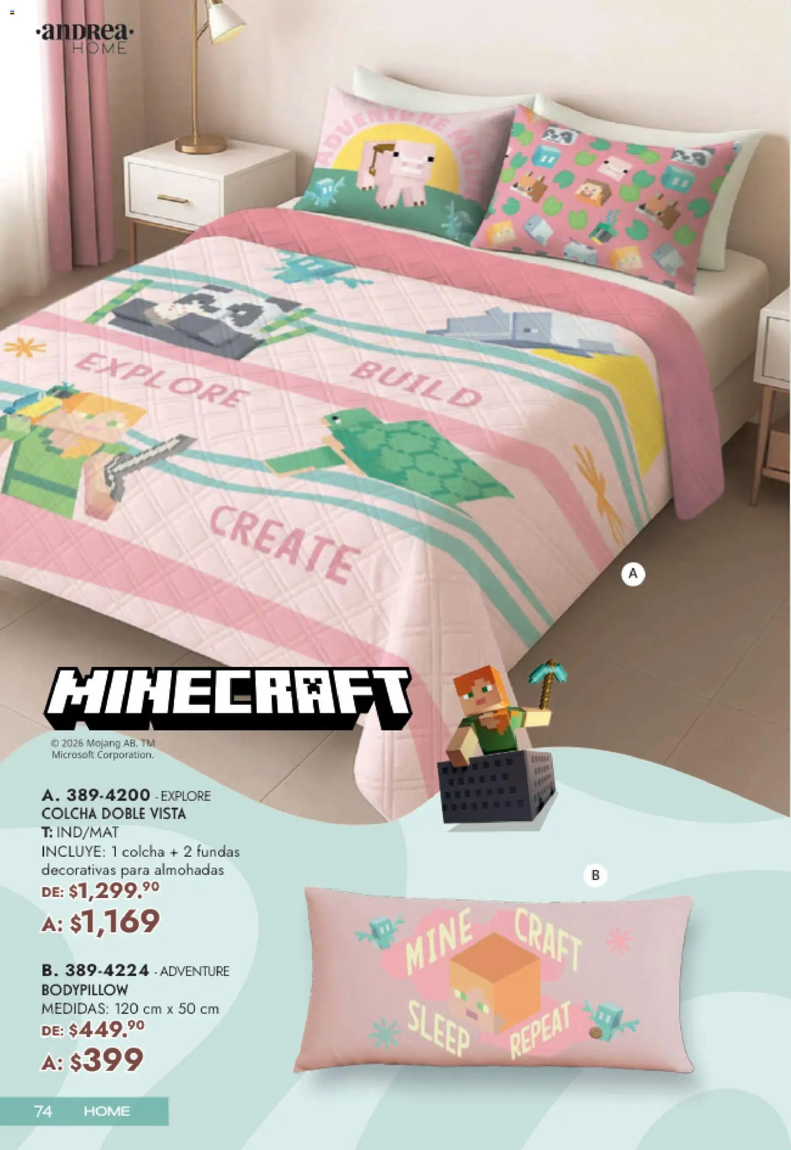 Nuevas ofertas de Andrea válidas en toda la República Mexicana desde el 19.04.2026. ¡Encuentra las mejores ofertas en Andrea catálogo Mamá y Peques! | Página: 74