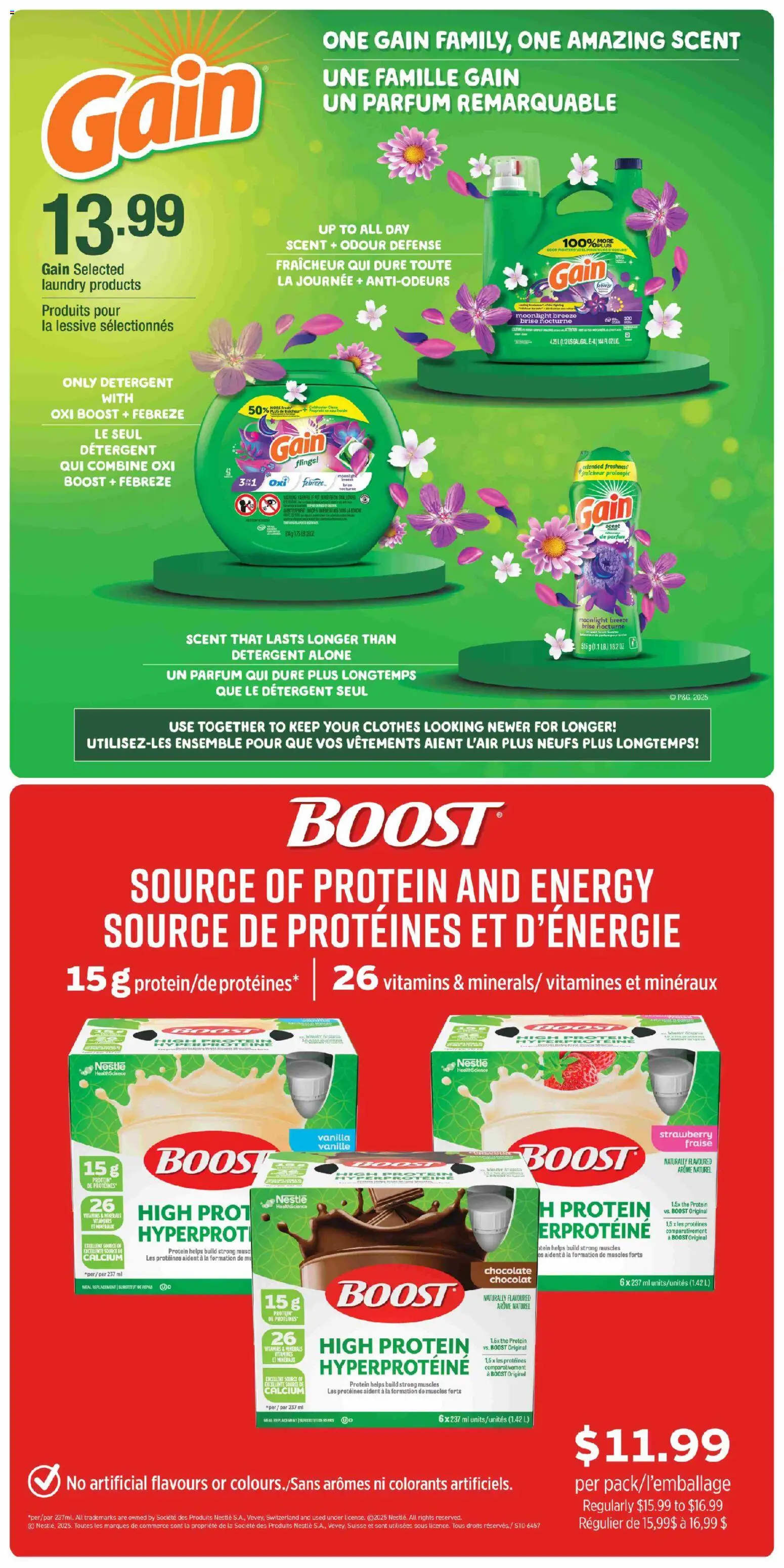 Jean Coutu flyer valid from 11.12.2025 | Page: 9 | Products: Detergent, Clothes, Chocolate