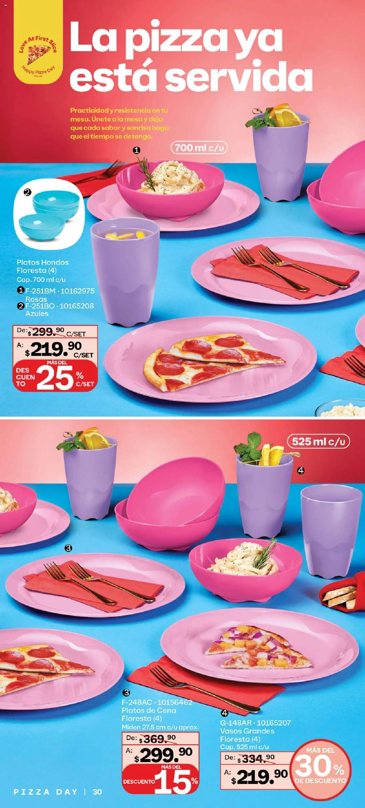 Nuevas ofertas de Tupperware válidas en toda la República Mexicana desde el 26.01.2026. ¡Encuentra las mejores ofertas en Tupperware catálogo! | Página: 30 | Productos: Pizza, Mesa, Vasos