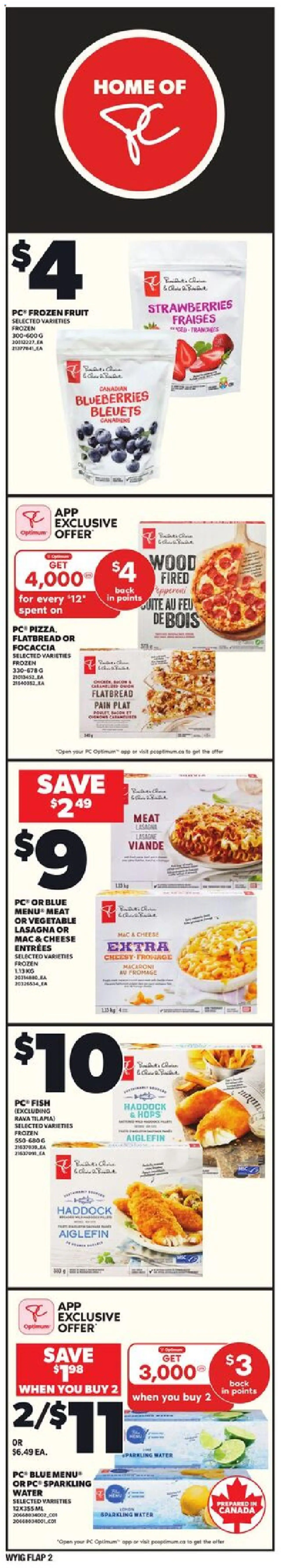 Independent Grocer flyer valid from 18.09.2025 | Page: 2 | Products: Fish, Strawberries, PC, Cheese