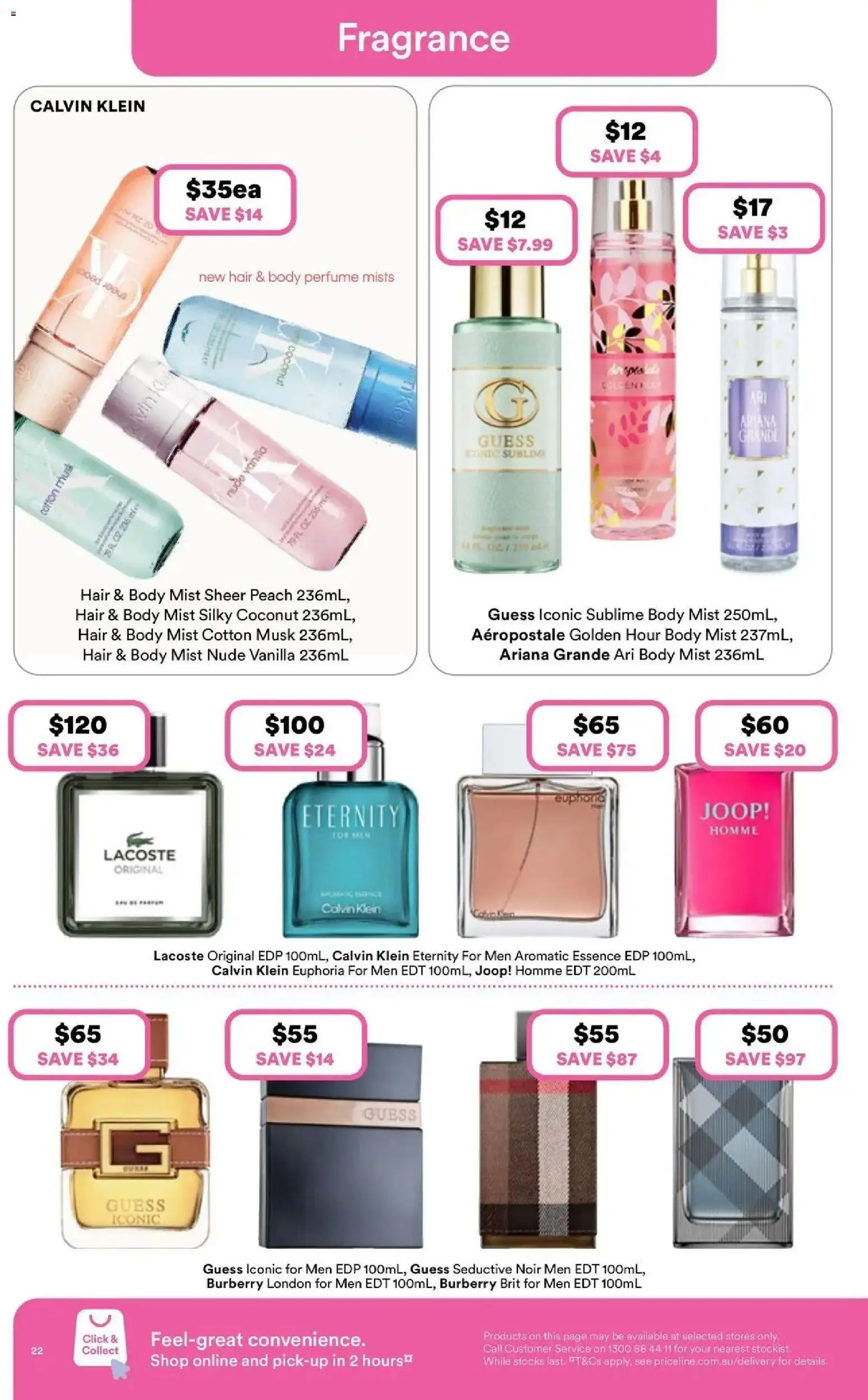 Priceline Pharmacy catalogue - valid from 08.04.2026 | Page: 22 | Products: Perfume, Fragrance, Peach