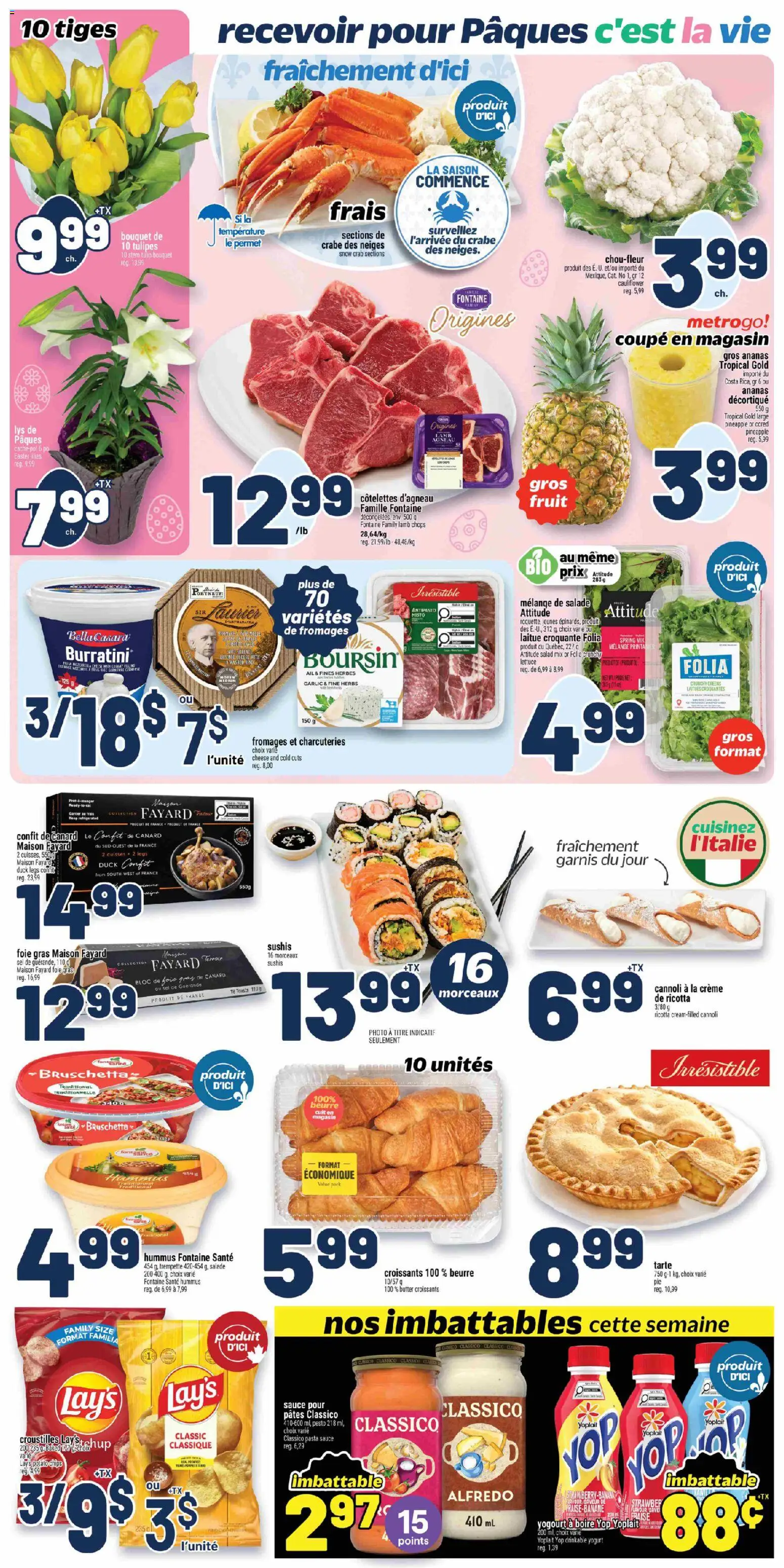 Metro flyer valid from 02.04.2026 | Page: 2 | Products: Pasta, Chips, Salad, Cheese