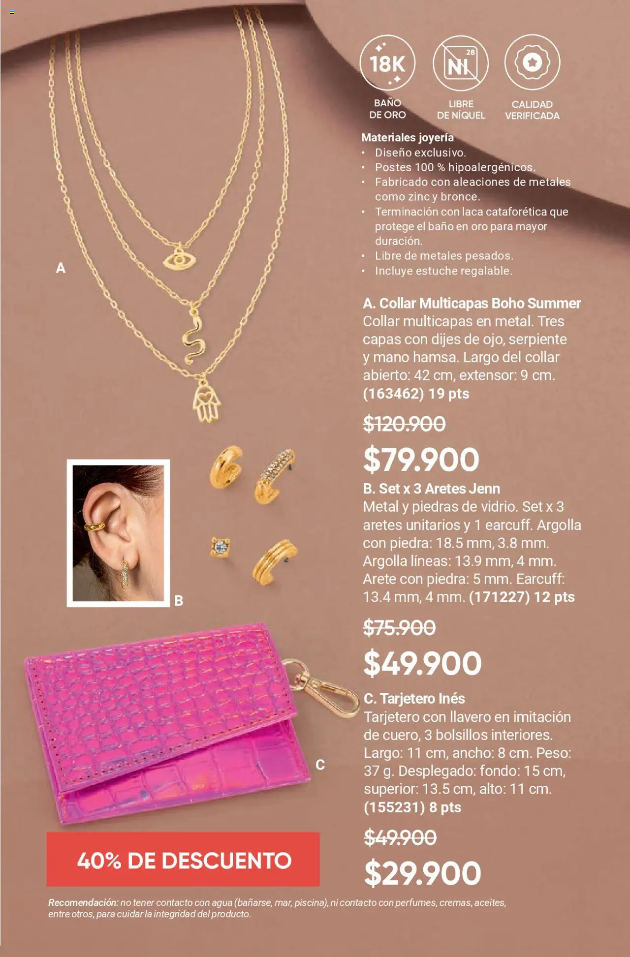 Avon revista - valida desde el 12.09.2025 | Página: 47 | Productos: Estuche, Aretes, Llavero, Baño