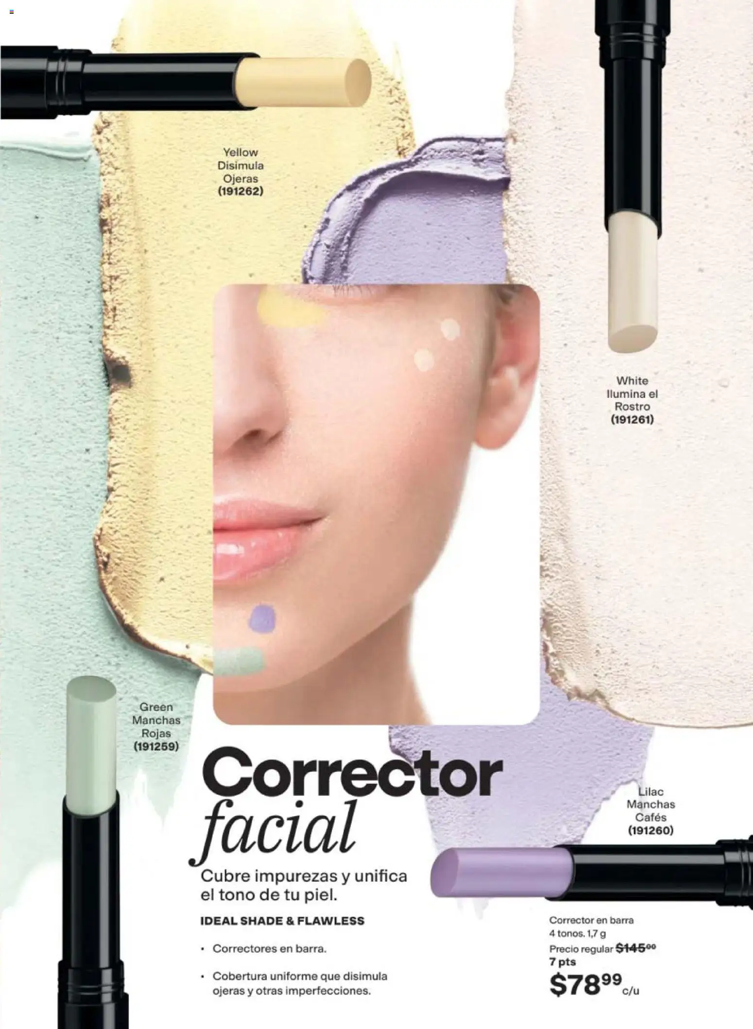 Nuevas ofertas de AVON válidas en toda la República Mexicana desde el 24.04.2026. ¡Encuentra las mejores ofertas en AVON campaña 7 2026! | Página: 35 | Productos: Barra, Corrector