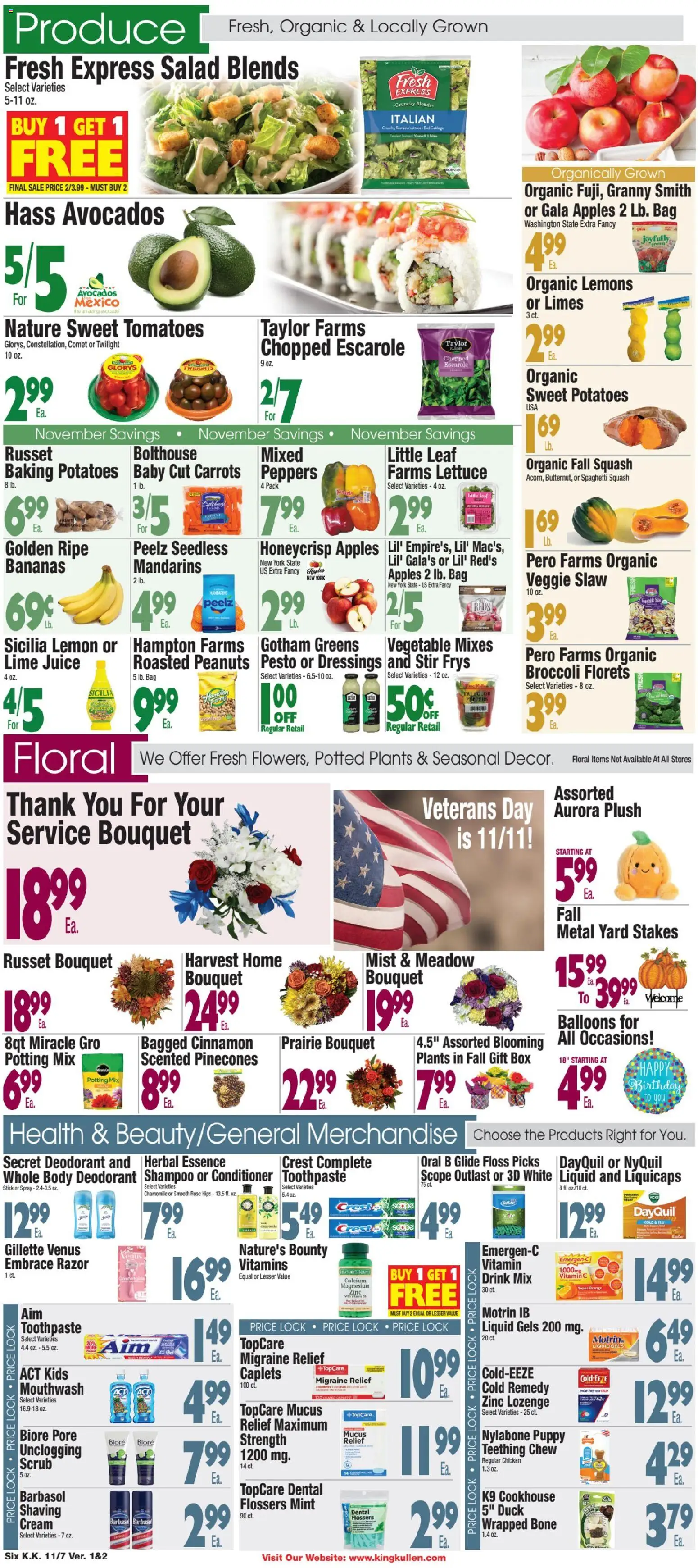 King Kullen Weekly Ad - valid from 07.11.2025 | Page: 6 | Products: Vitamin, Mouthwash, Cream, Lime