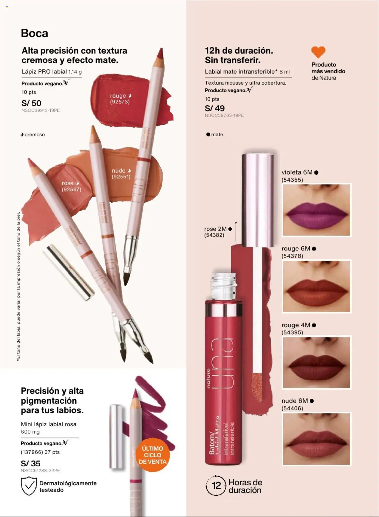 Catálogo Natura válido desde 29.08.2025 | Página: 62 | Productos: Lápiz labial